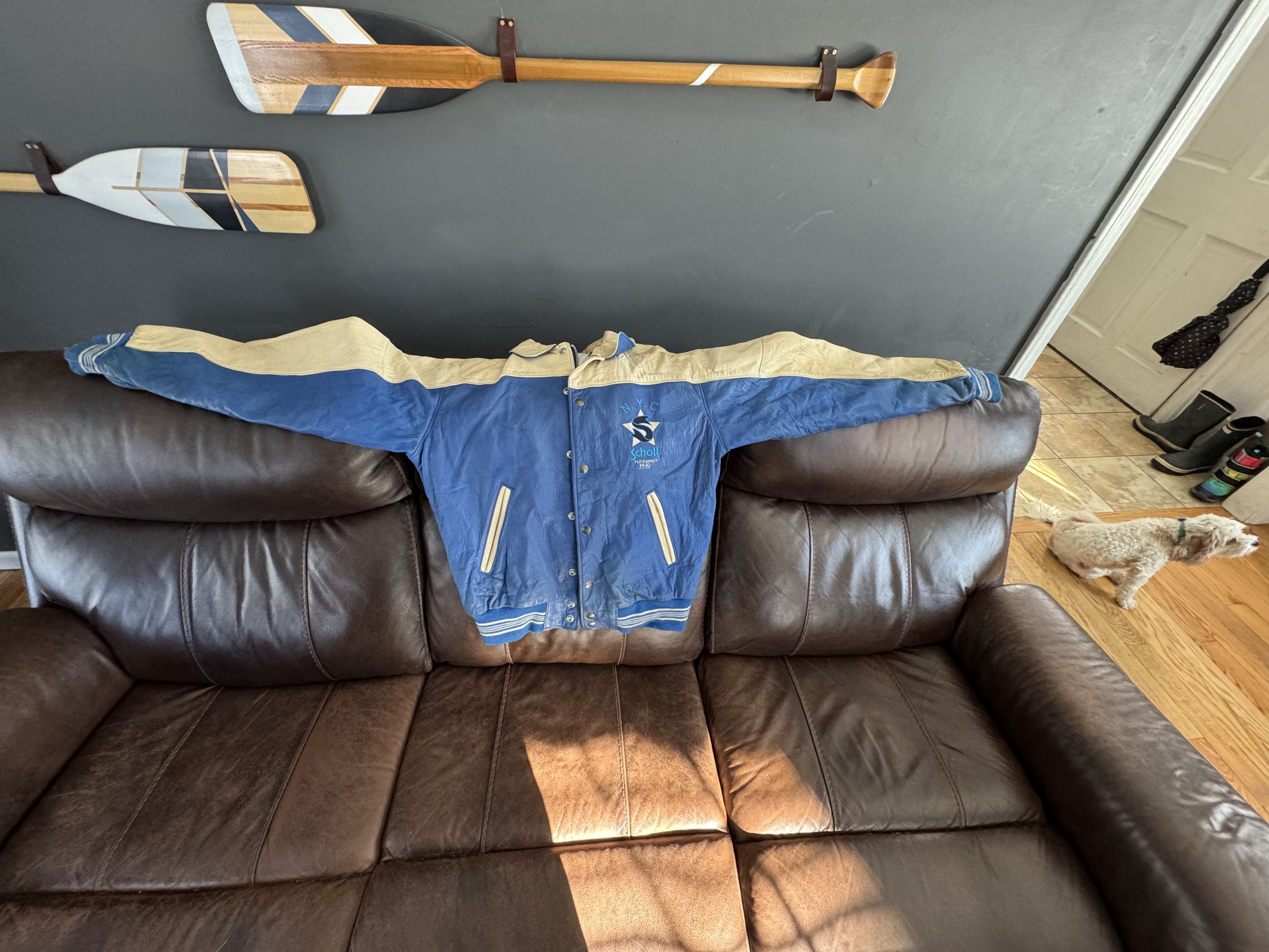 Schott Schott Two Tone Vintage Leather Jacket Size US M / EU 48-50 / 2 - 2 Thumbnail