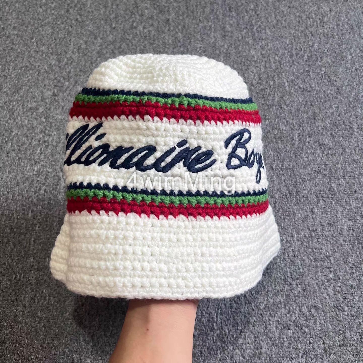 Billionaire Boys Club BBC Hand-Crocheted & Embroidered Knit Bucket Hat。Q7 Size ONE SIZE - 7 Thumbnail