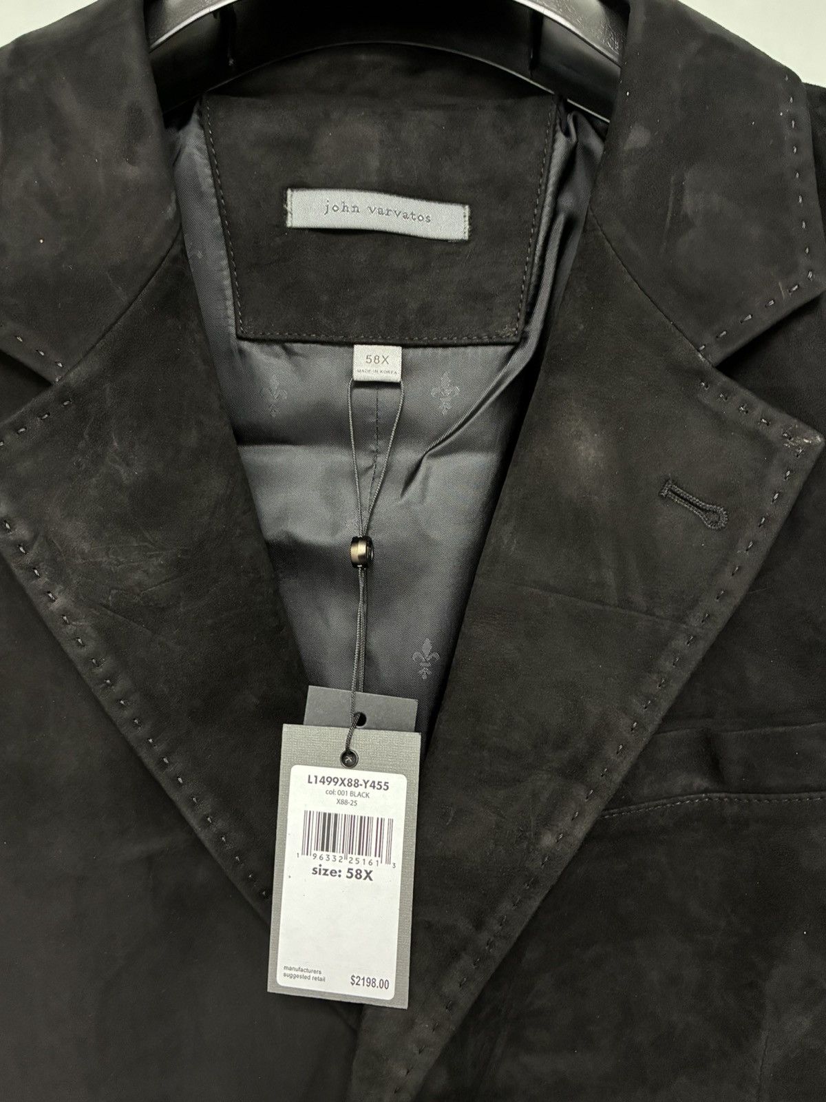 John Varvatos Rind Suede Jacket EU 58x USA 48x Size US XXL / EU 58 / 5 - 12 Thumbnail