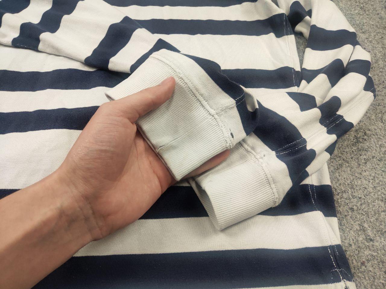 Polo Ralph Lauren Vintage 90's Polo Ralph Lauren Striped Rugby Long sleeve Size US XL / EU 56 / 4 - 14 Thumbnail