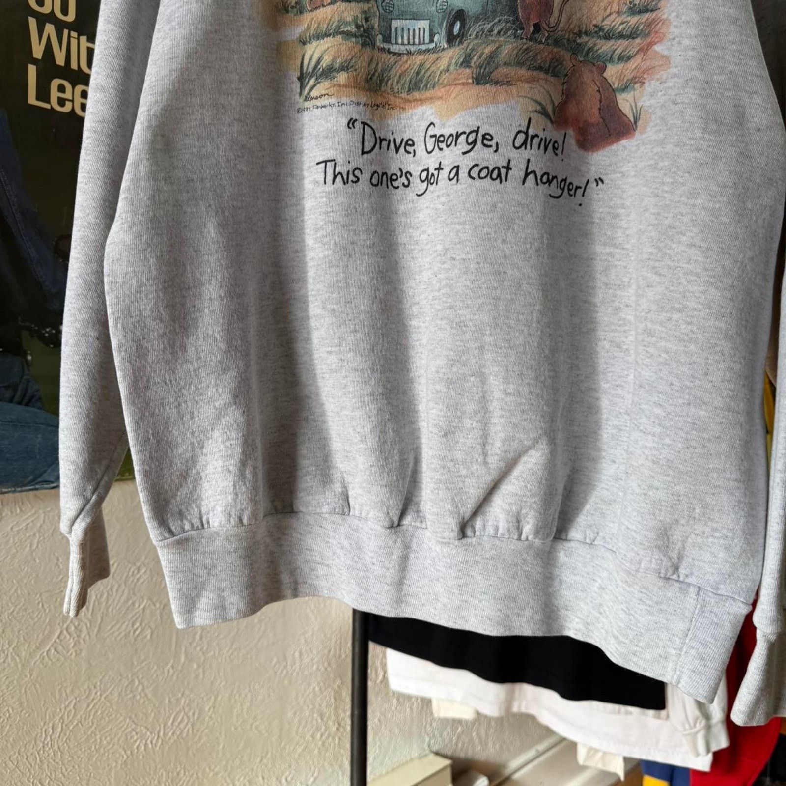 Vintage Vintage 90s Farside Safari Comic Humor Crewneck Size US XL / EU 56 / 4 - 4 Thumbnail