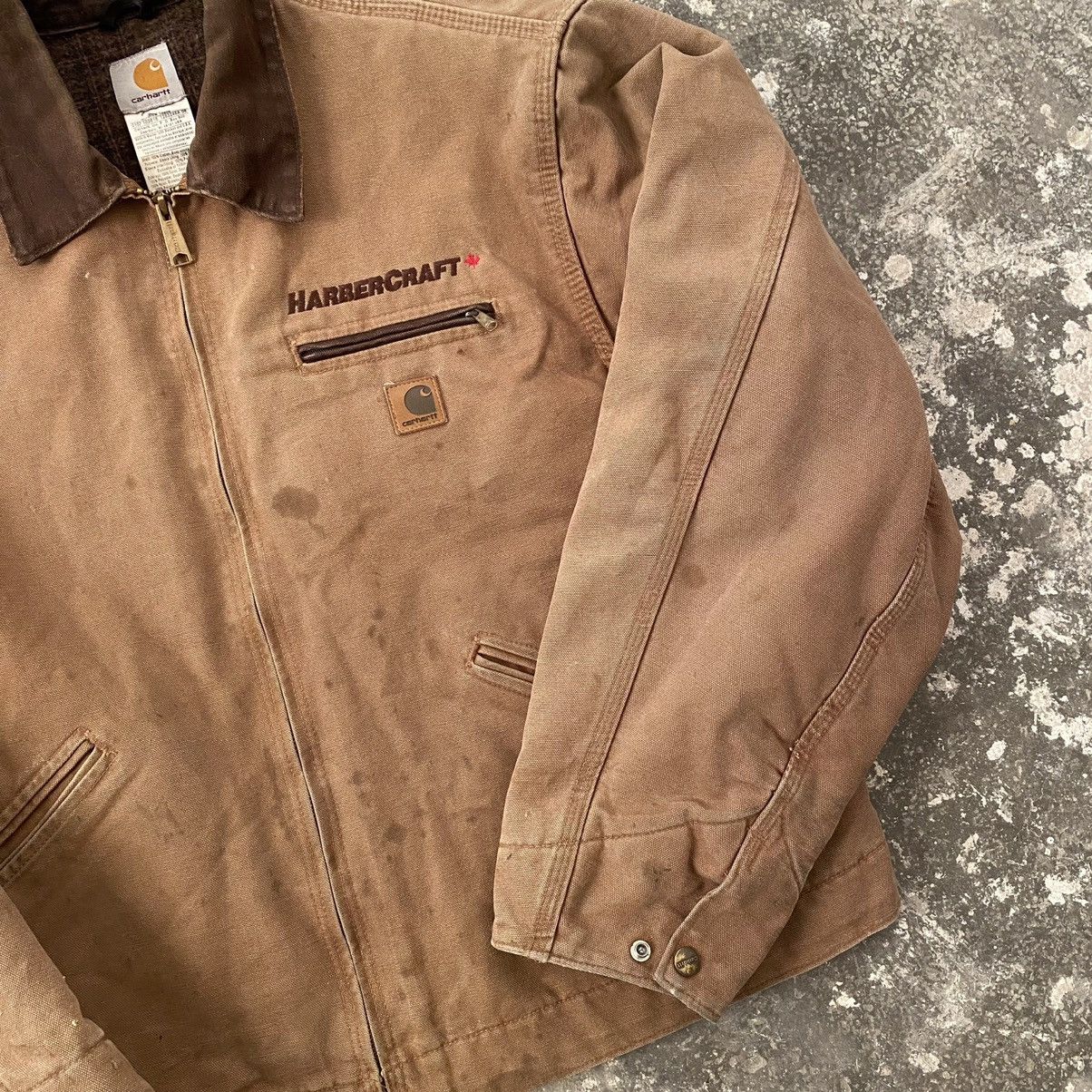 Carhartt 90s Vintage Carhartt Detroit Work Trashed Jacket J97 BRN Size US L / EU 52-54 / 3 - 5 Thumbnail