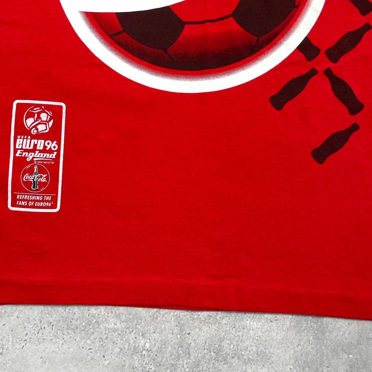 UEFA Vintage UEFA EURO 1996 England Promo Coca Cola T Shirt M Size US M / EU 48-50 / 2 - 12 Thumbnail