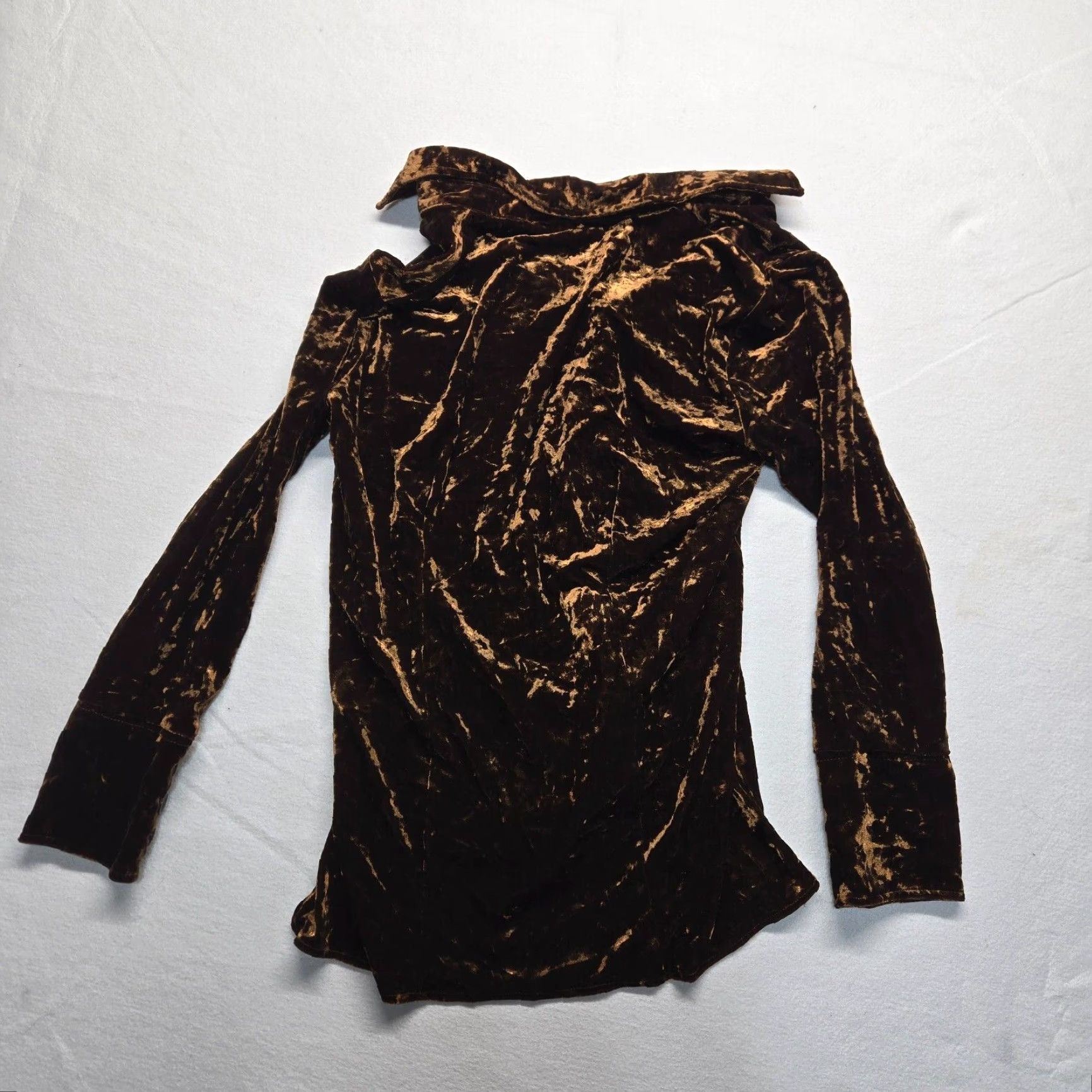 Vintage Harve Benard Brown Glossy Button Up Coat Jacket Adult Women's Size L Large Jacket Brown 3/4 Sleeve Business Casual Workwear Womens Size L / US 10 / IT 46 - 7 Thumbnail