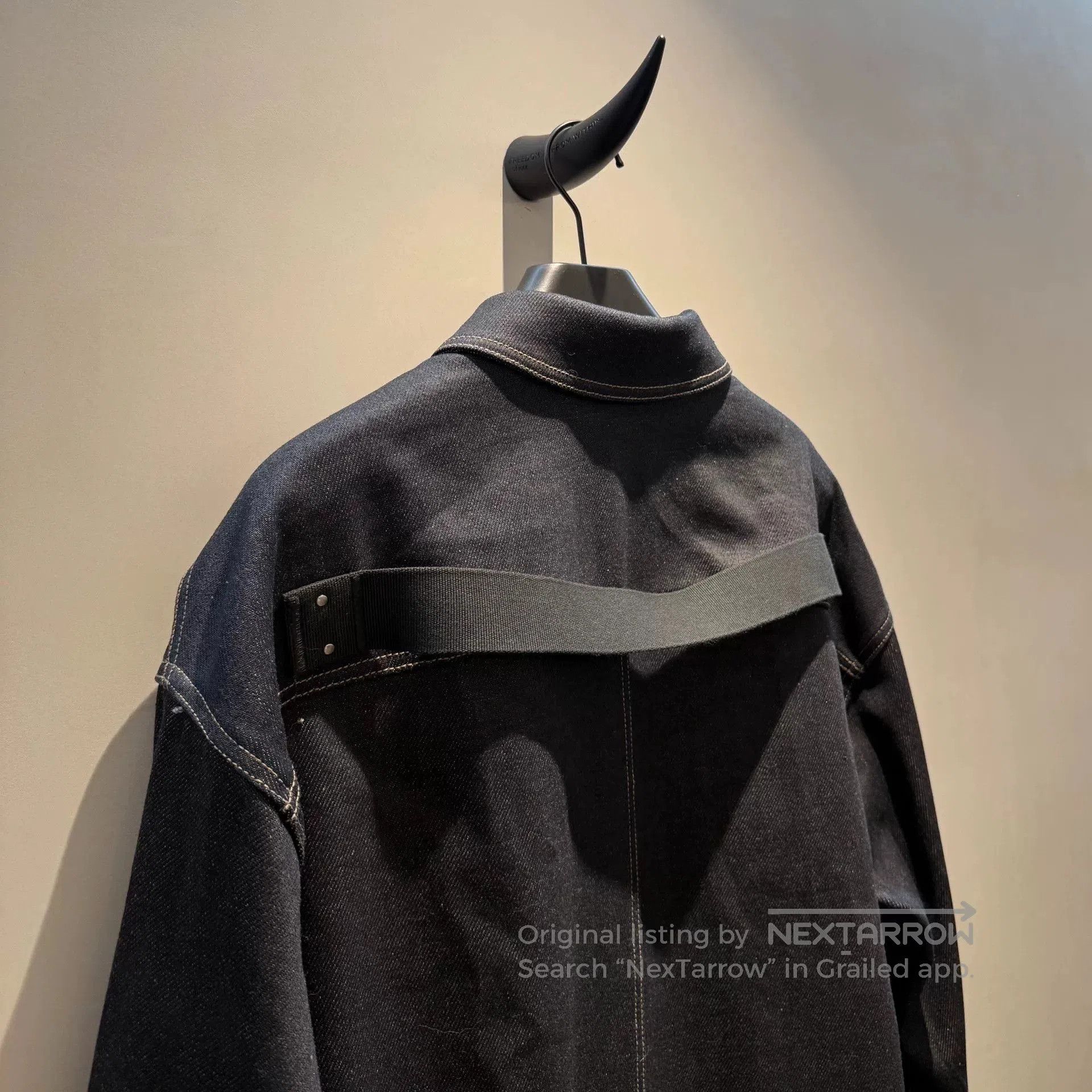Rick Owens rick owens oversized denim jacket in black. Size US L / EU 52-54 / 3 - 4 Thumbnail