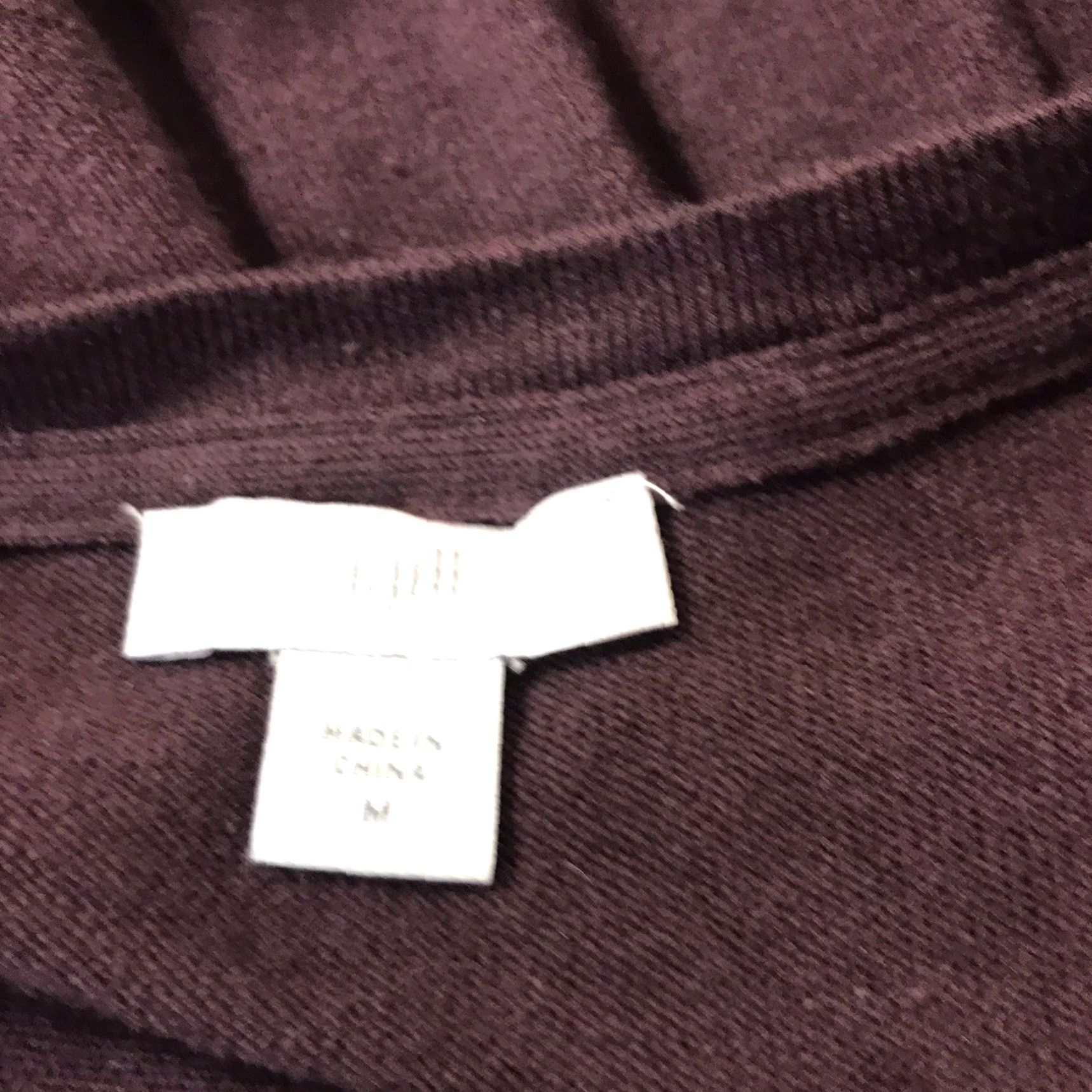 J. Jill J. Jill Oversized Duster Sweater Womens Size M Plum Long Sleeve V-Neck Knitted Casual Workwear Size M / US 6-8 / IT 42-44 - 4 Thumbnail