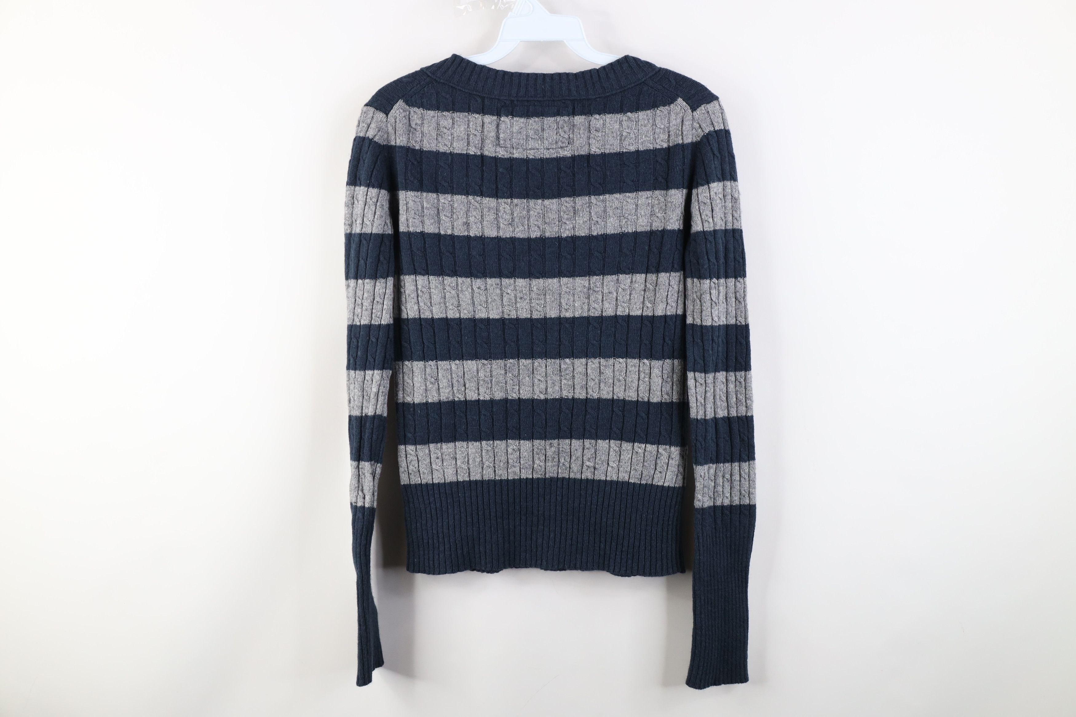 American Eagle Outfitters Vintage 90s Y2K American Eagle Wool Cable Knit Sweater Size M / US 6-8 / IT 42-44 - 9 Thumbnail