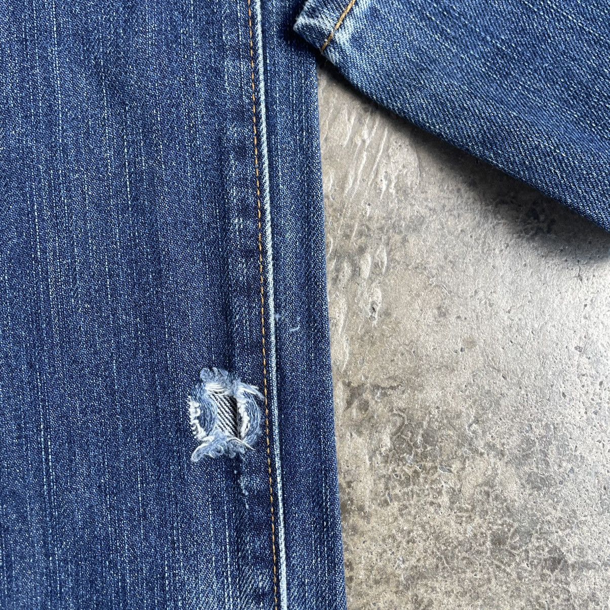 Edwin 🔥Vintage Edwin 402 Stoned Washed Ripped Distress Denim Jeans Size US 31 - 9 Thumbnail
