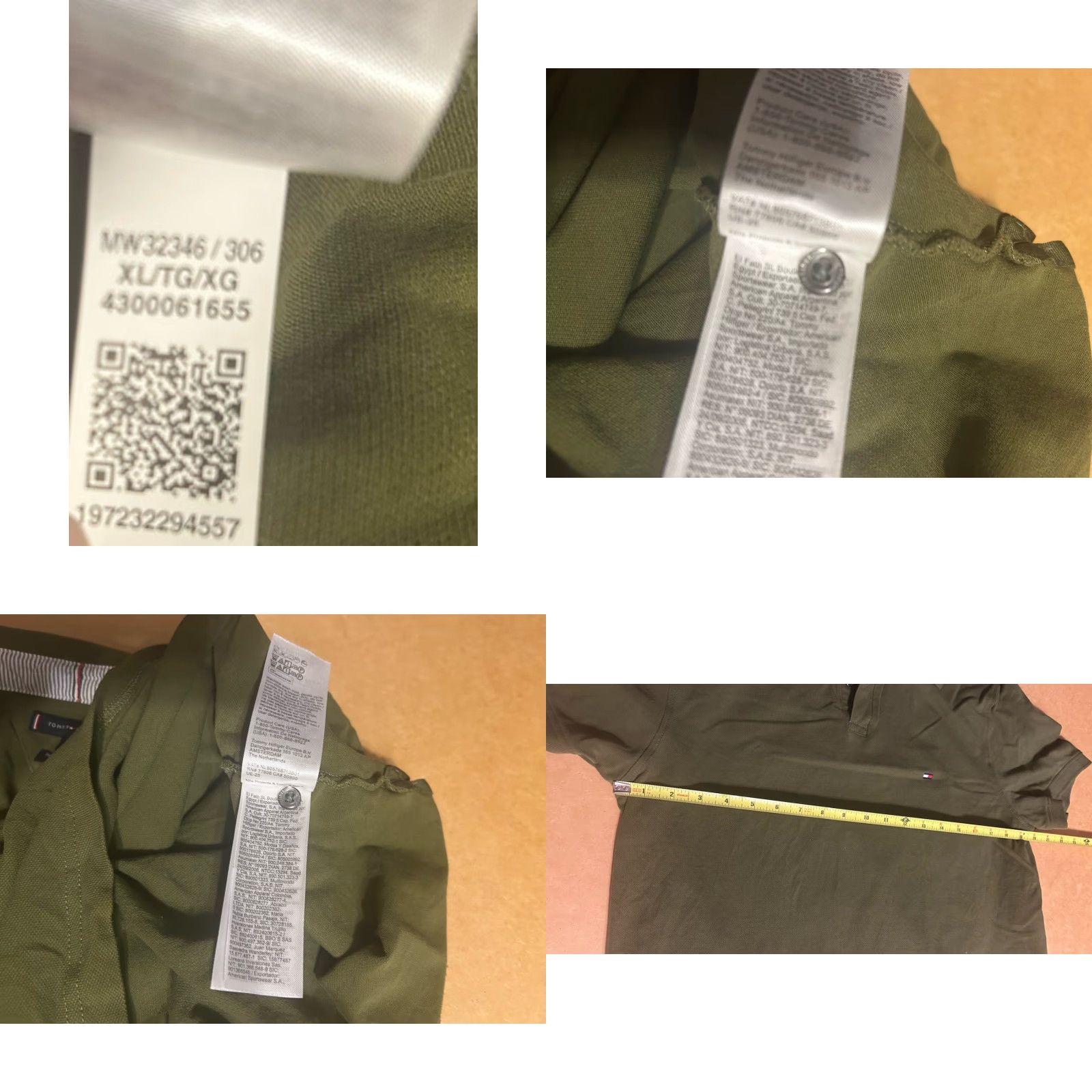 Tommy Hilfiger Tommy Hilfiger Polo Shirt Men XL Fits Large Army Green Regular Fit Polo Shirt Short Sleeve Solid Green 1985 IM 1985 Logo Size US L / EU 52-54 / 3 - 8 Thumbnail