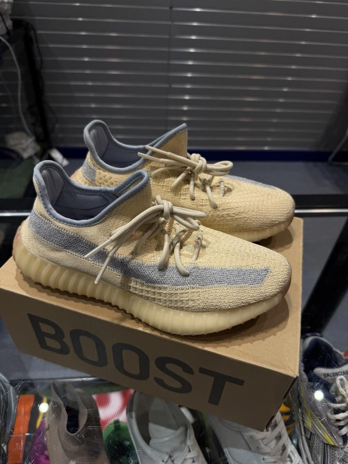 Adidas Size 8.5 - Adidas Yeezy Boost 350 V2 Linen Sneakers FY5158 Size US 8.5 / EU 41-42 - 8 Thumbnail