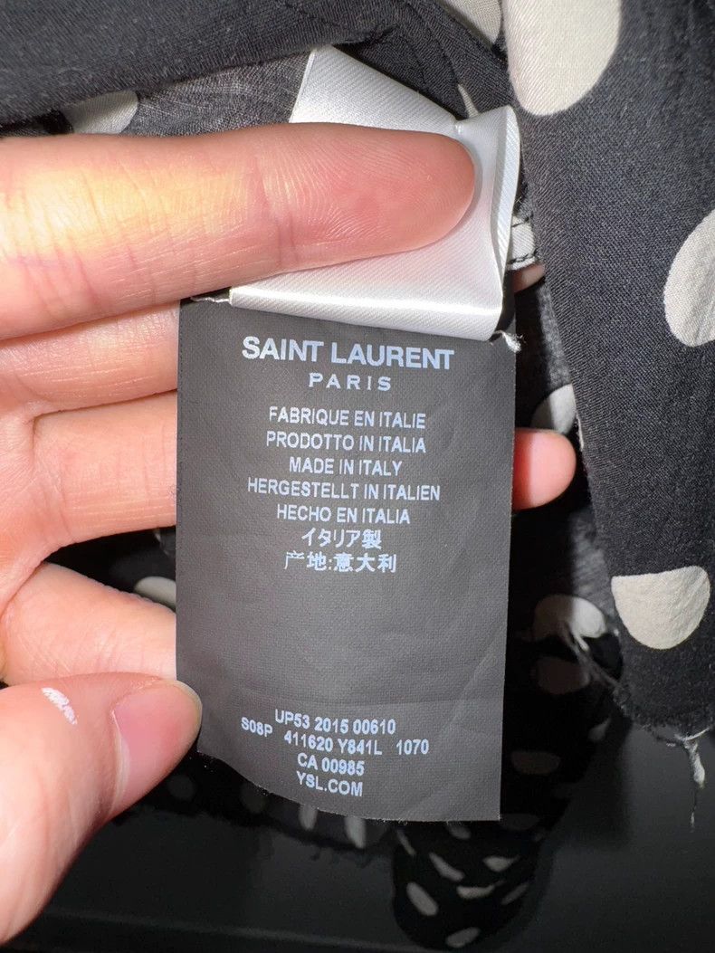 Saint Laurent Paris Saint Laurent Paris size 39 16ss show black and white frin Size US M / EU 48-50 / 2 - 8 Thumbnail