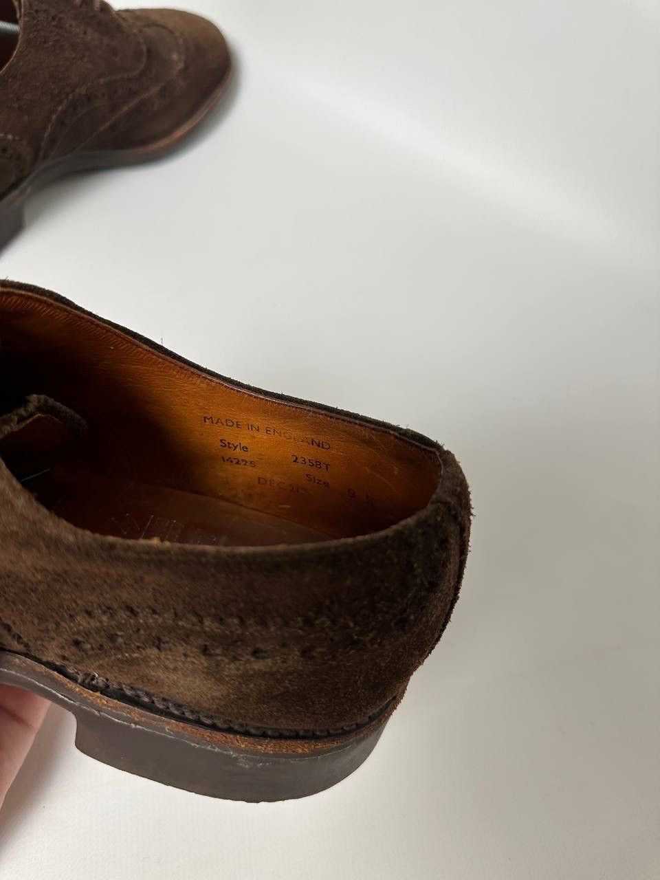 Sanders Vintage England Sanders Oxford Suede Shoes Oldmodey Size US 9 / EU 42 - 6 Thumbnail