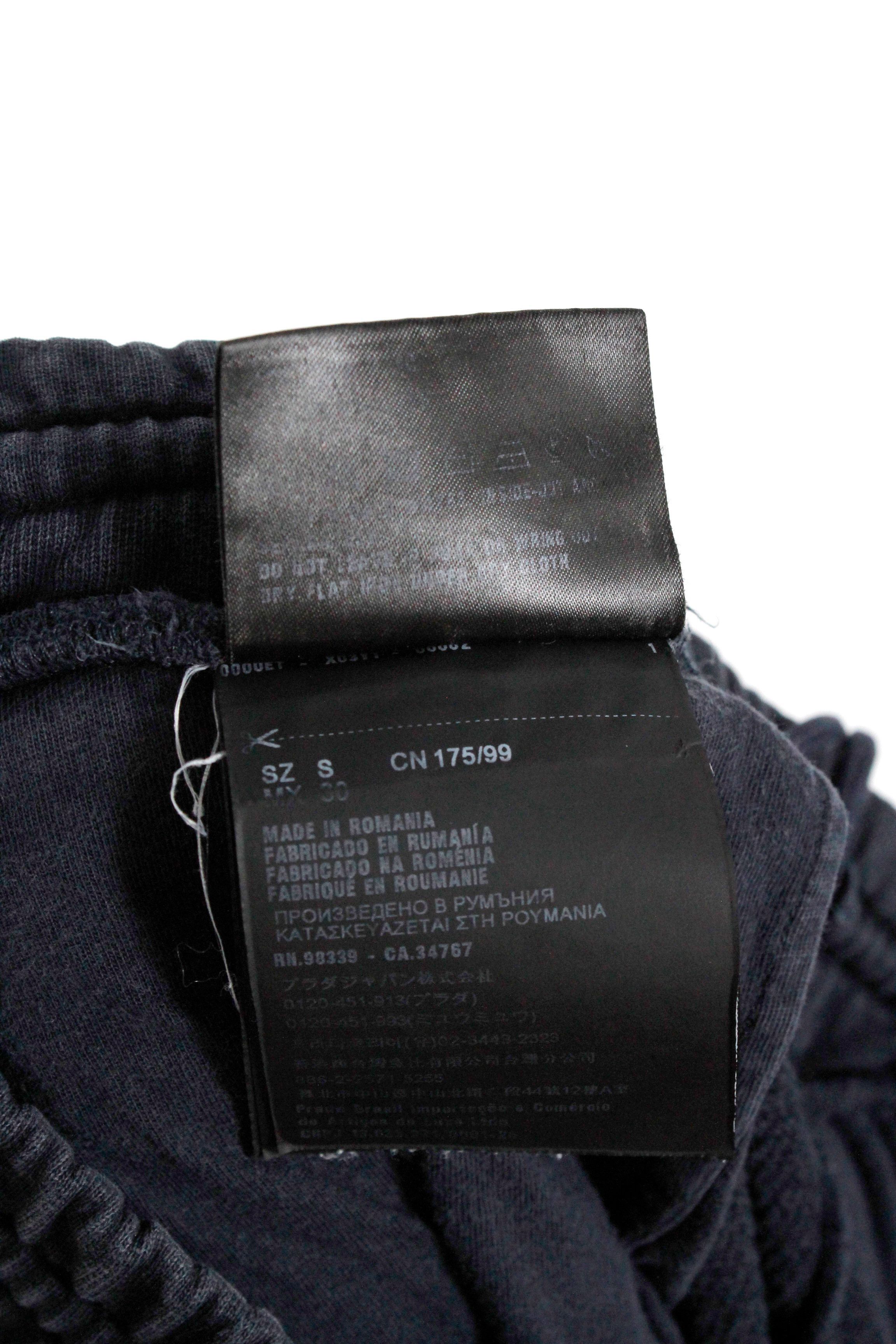 Prada Prada Rubber Logo Washed Navy Sweatpants Size US 30 / EU 46 - 10 Thumbnail