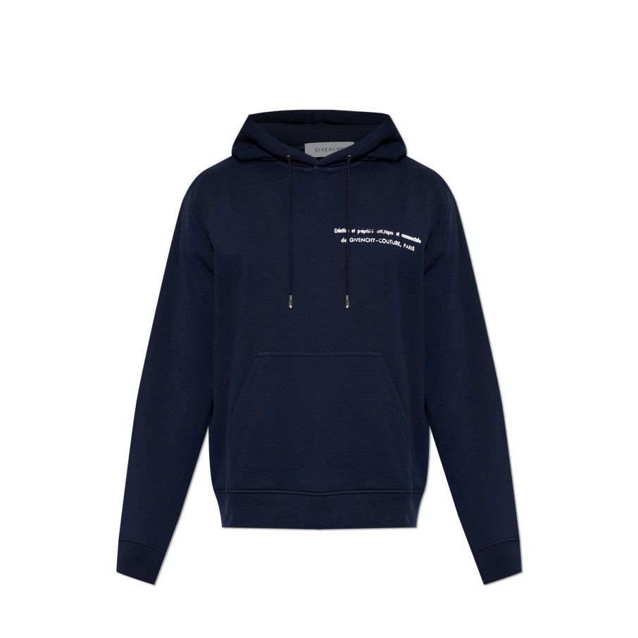 Givenchy GIVENCHY Navy Blue Hoodie New & Authentic (Men's size:XL;) Size US XL / EU 56 / 4 - 1 Preview