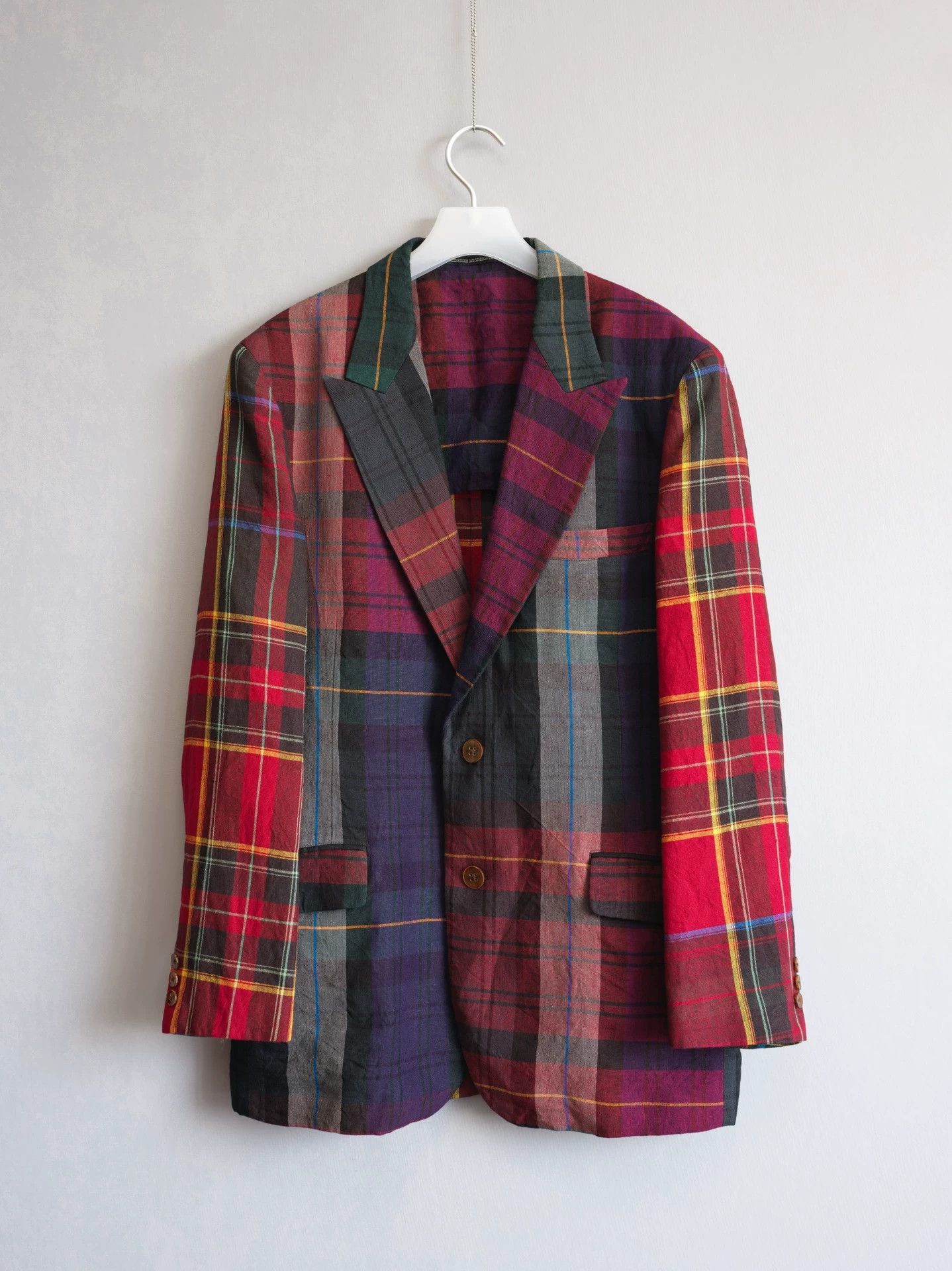 Yohji Yamamoto Yohji Yamamoto 05SS Check Runway Jacket 3 Size US L / EU 52-54 / 3 - 1 Thumbnail