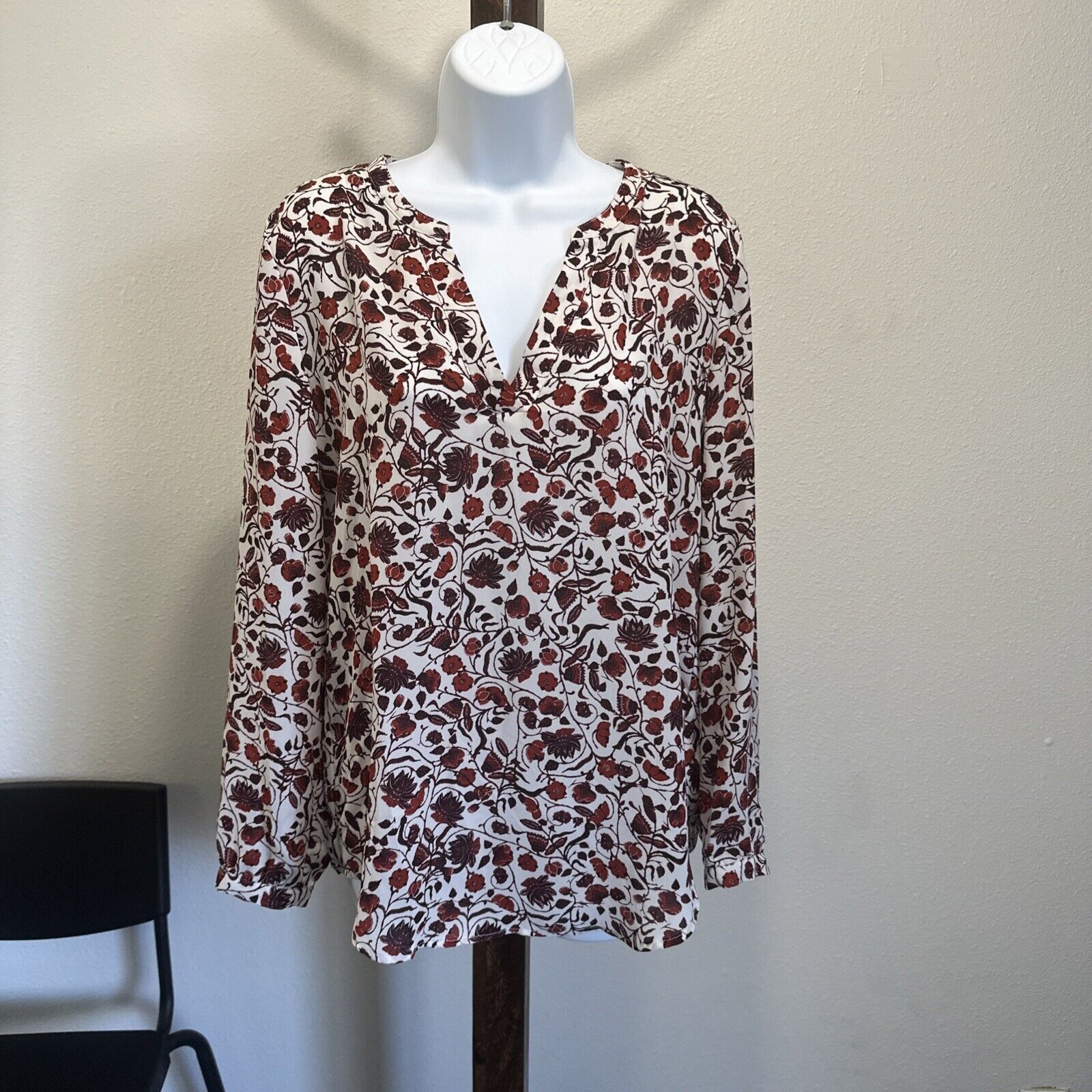 Adrianna Papell Adrianna Papell Boho Style Floral Blouse M Size M / US 6-8 / IT 42-44 - 1 Thumbnail