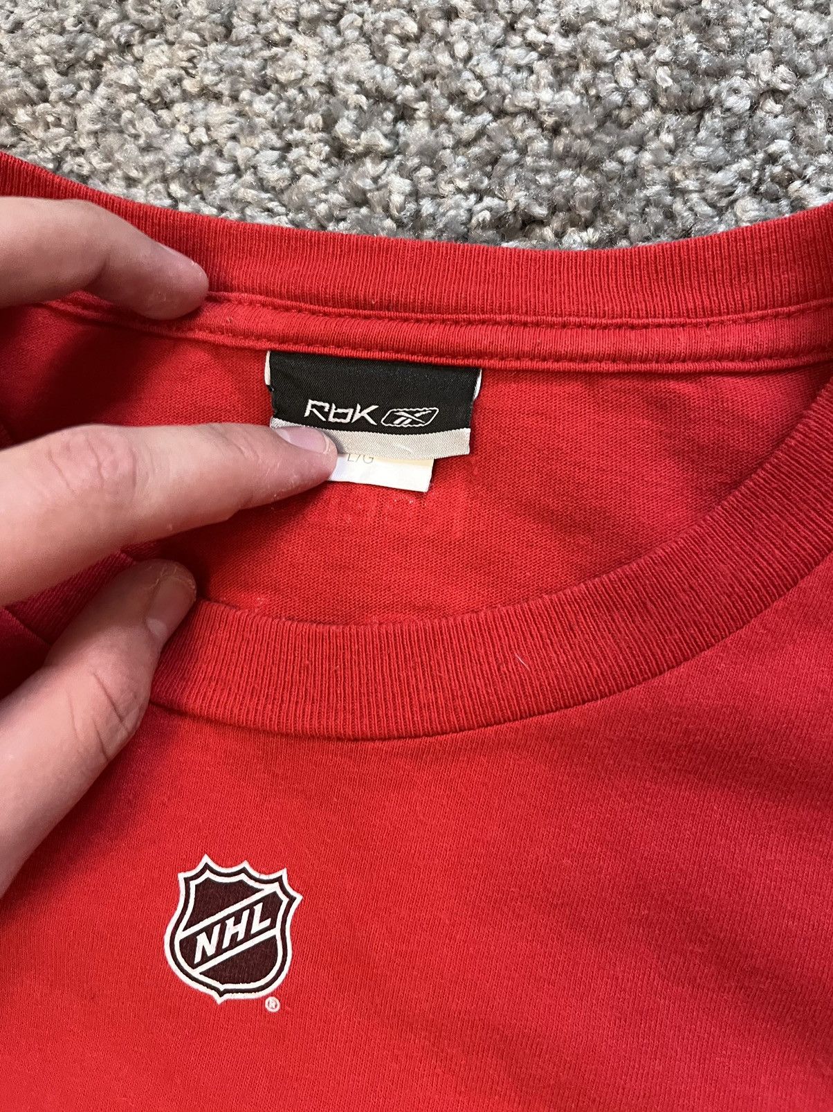 NHL × Reebok × Vintage Reebok Capitals Ovechkin t shirt 2000s Size US L / EU 52-54 / 3 - 4 Thumbnail