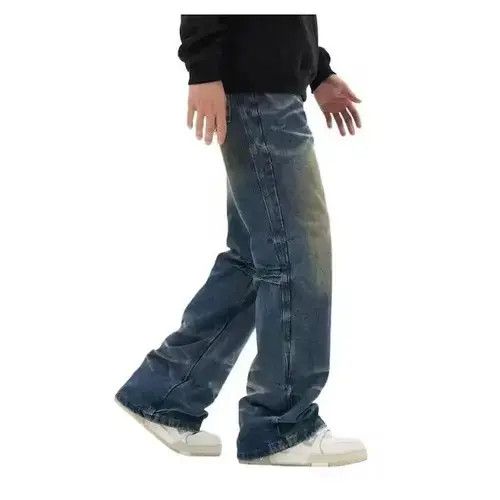 Japanese Brand Blue Stacked Denim Jeans Size US 32 / EU 48 - 5 Thumbnail