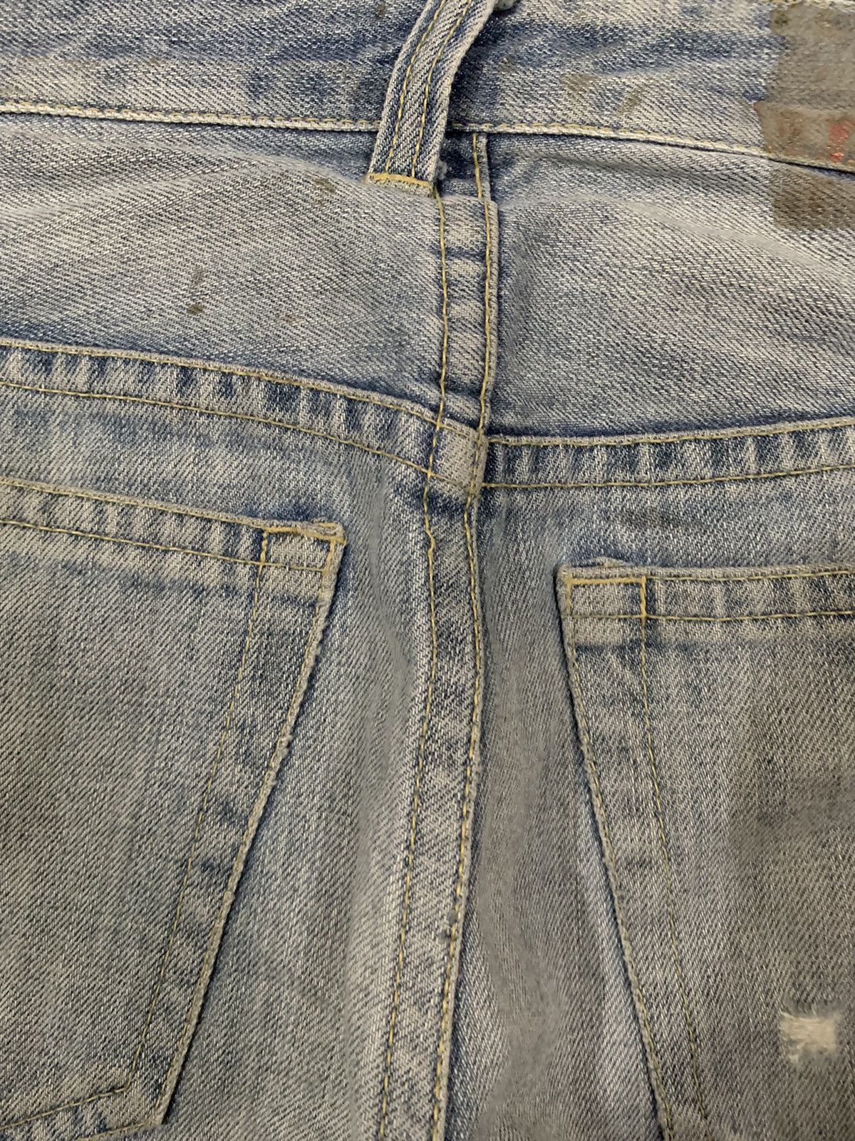 Beams Plus Vintage Japanese Brand Beams Patched Distressed Grunge Jeans Size US 29 - 14 Thumbnail