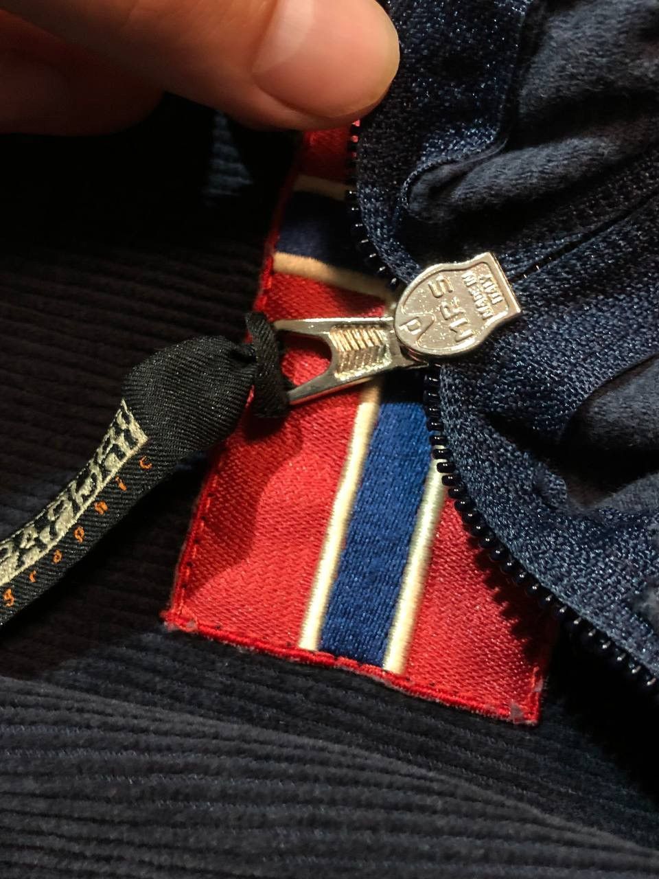 Napapijri × Vintage Napapijri Vintage Zip Velvet Hoodie Size US L / EU 52-54 / 3 - 8 Thumbnail