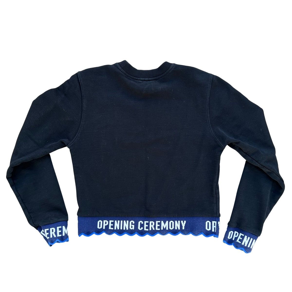 Opening Ceremony Opening Ceremony Scalloped Hem Cropped Sweatshirt Size XS Size XS / US 0-2 / IT 36-38 - 3 Thumbnail