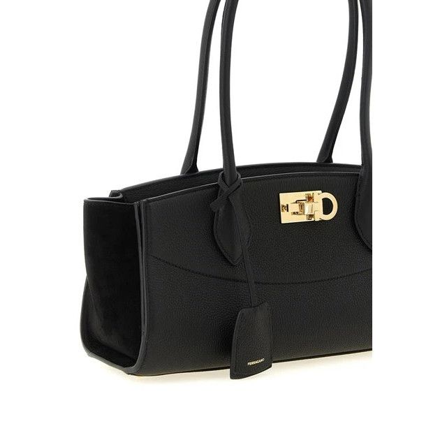 Salvatore Ferragamo FERRAGAMO Studio Soft East West Medium Black Shoulder Bag Ne Size ONE SIZE - 3 Thumbnail