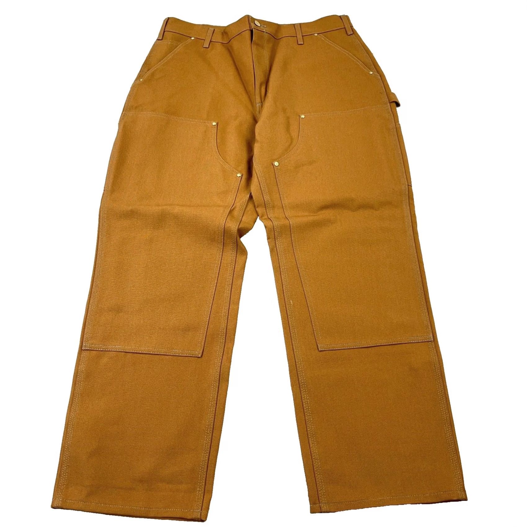 Carhartt Carhartt Pants Men 38x30 Brown Loose Fit Duck Canvas Double Knee USA Baggy 90s Workwear B01 Size US 38 / EU 54 - 3 Thumbnail