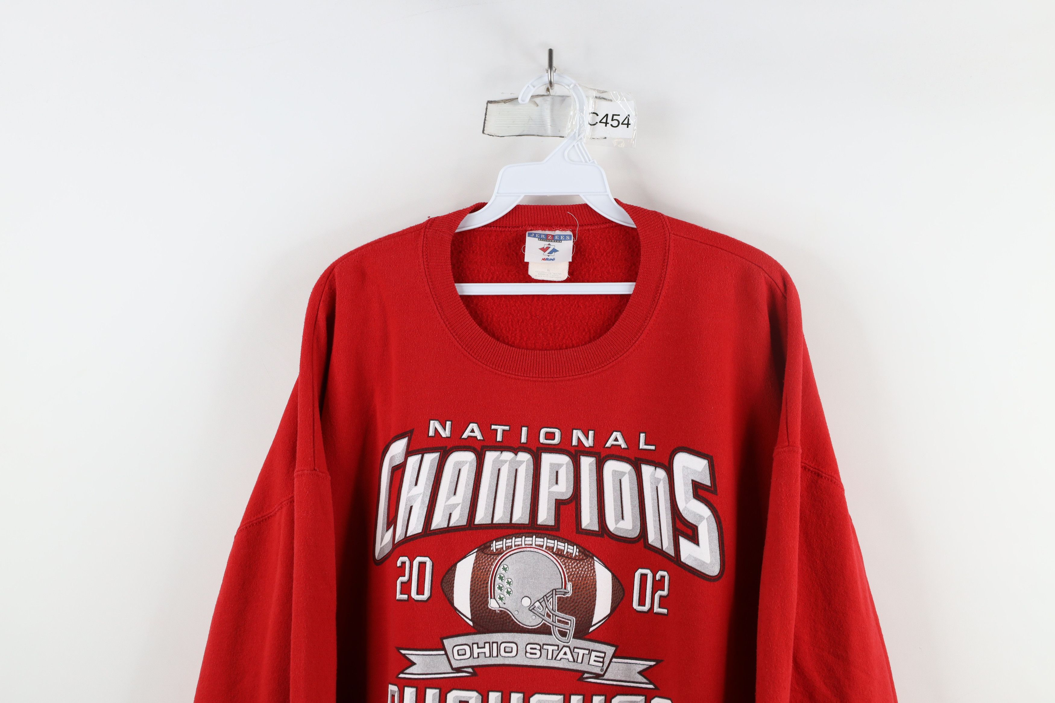 Vintage Vintage Y2K 2002 Ohio State University Football Sweatshirt Size US XL / EU 56 / 4 - 2 Thumbnail