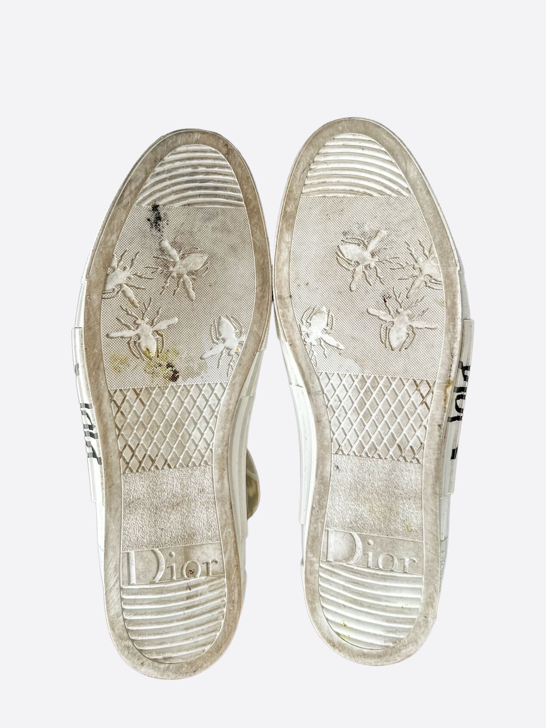 Dior Dior Stussy White & Black Bee Oblique B23 Sneakers Size US 15 / EU 48 - 6 Thumbnail