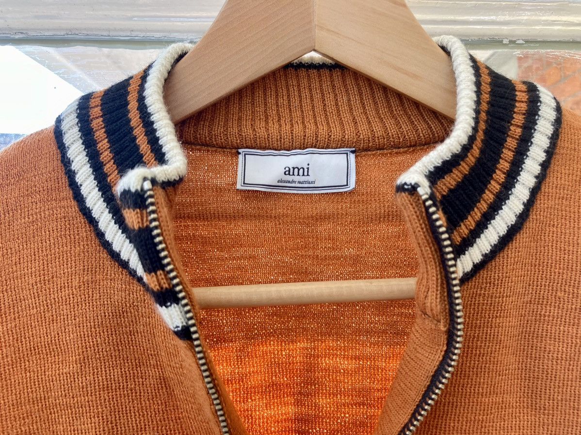 AMI AMI Mattiussi Wool Jumper RRP $300 NEW Orange Mr Porter Size US L / EU 52-54 / 3 - 7 Thumbnail