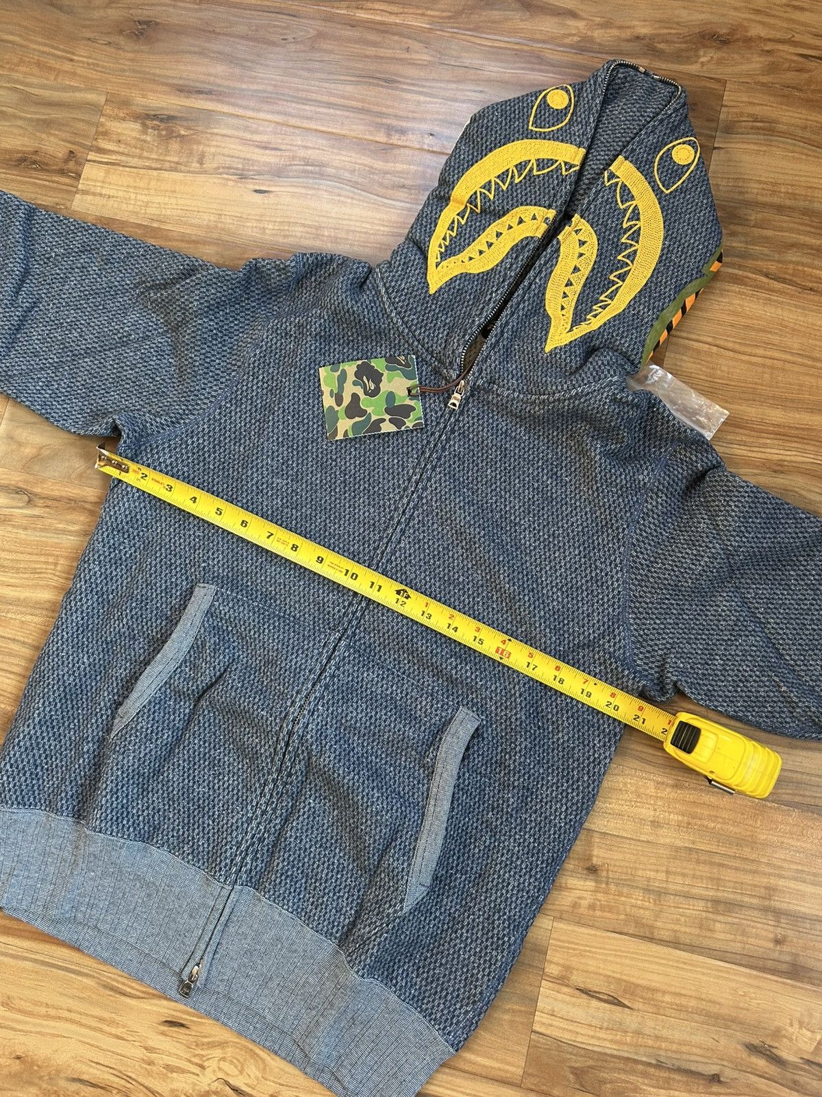 Bape NEW Bape Indigo Shark Full Zip Hoodie Size US M / EU 48-50 / 2 - 10 Thumbnail
