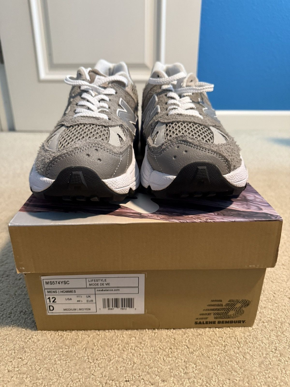 New Balance × Salehe Bembury New Balance 574 Salehe Bembury YURT - Classic NB Grey Size US 12 / EU 45 - 5 Thumbnail
