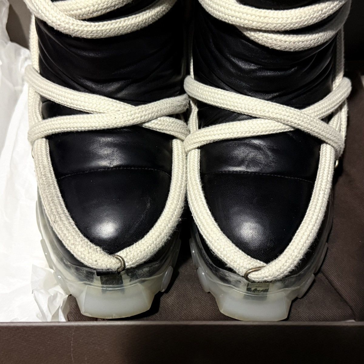 Rick Owens Rick Owens Lambskin Lunar Boots Size US 7 / EU 40 - 16 Thumbnail