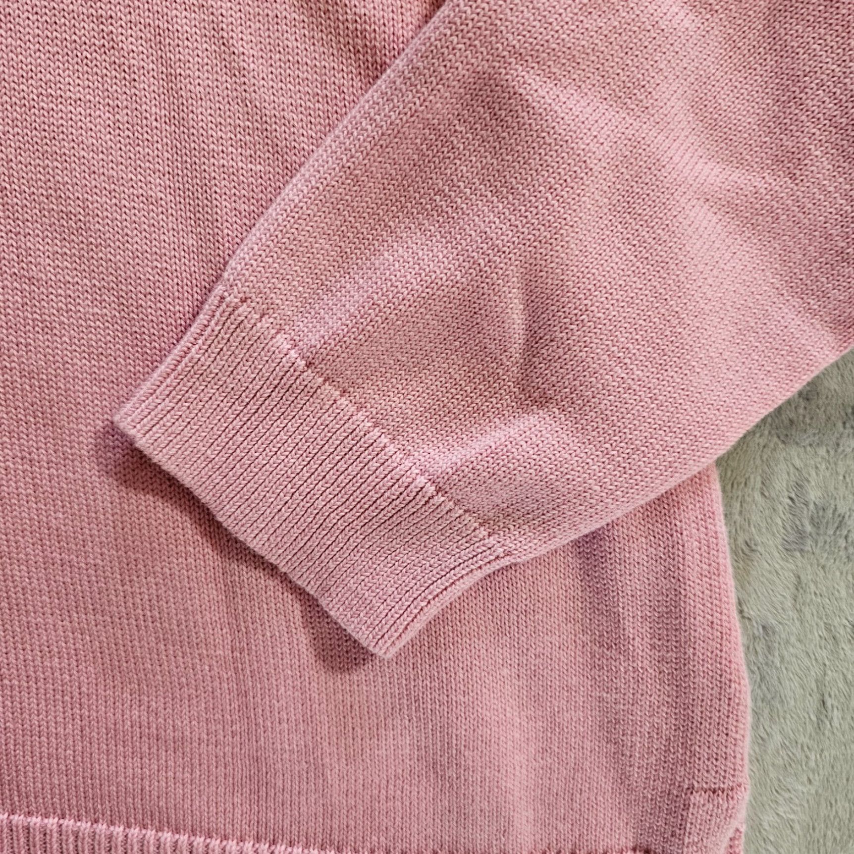Talbots Talbots Sweater Top Women XL Petite Pink Long Sleeve V-Neck Lace Up Casual Chic Size XL / US 12-14 / IT 48-50 - 4 Thumbnail