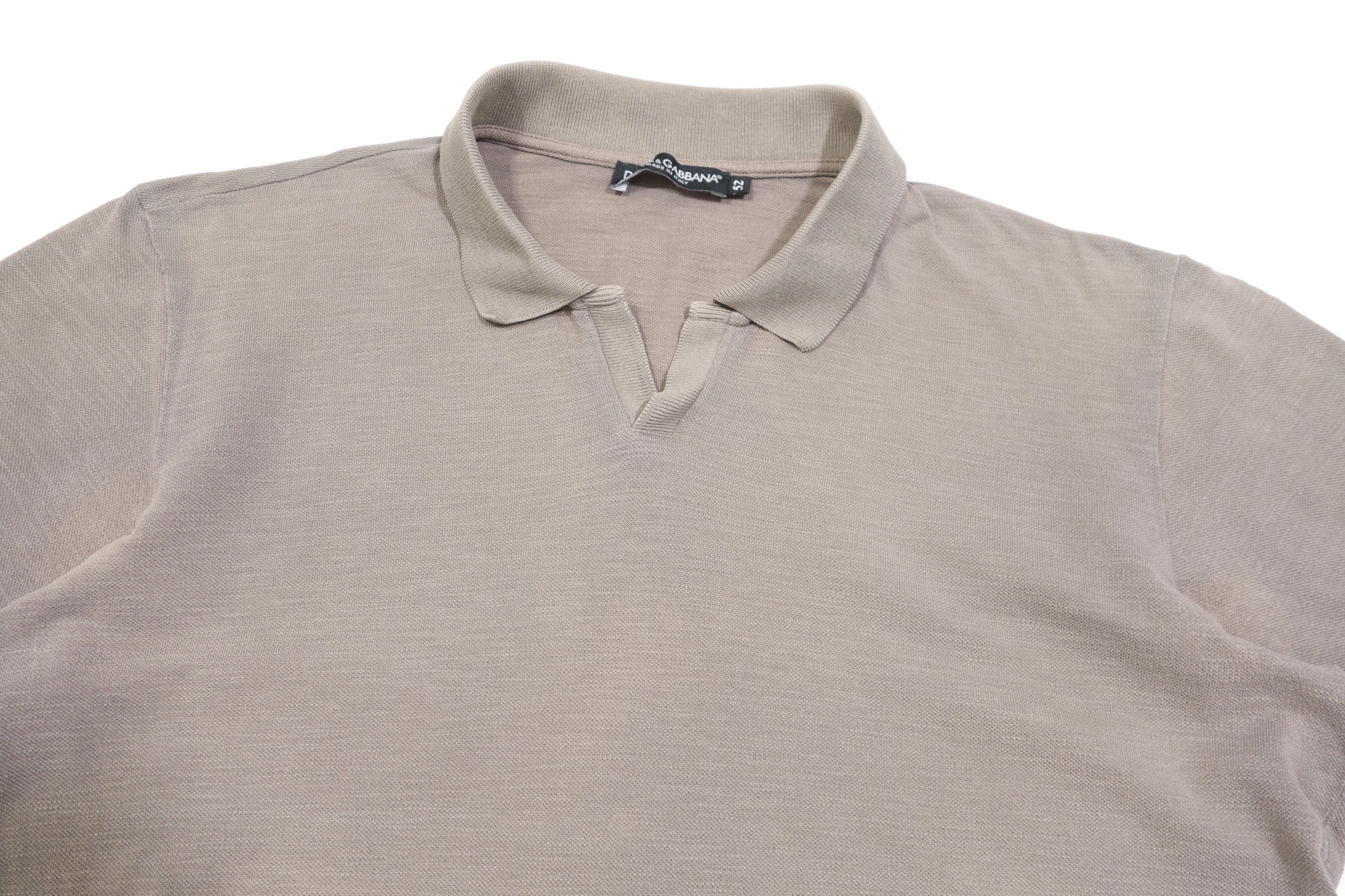 Dolce & Gabbana Johnny Collar Dyed Washed Polo Shirt Size US L / EU 52-54 / 3 - 3 Thumbnail