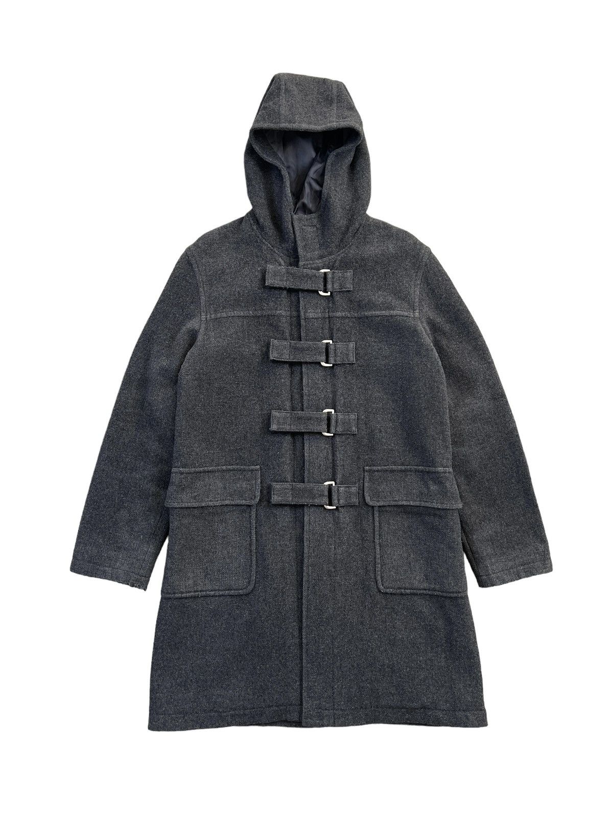Beauty Beast × Japanese Brand × PPFM 1990 PPFM Strap Buckle Wool Duffle Coat Size US M / EU 48-50 / 2 - 1 Thumbnail