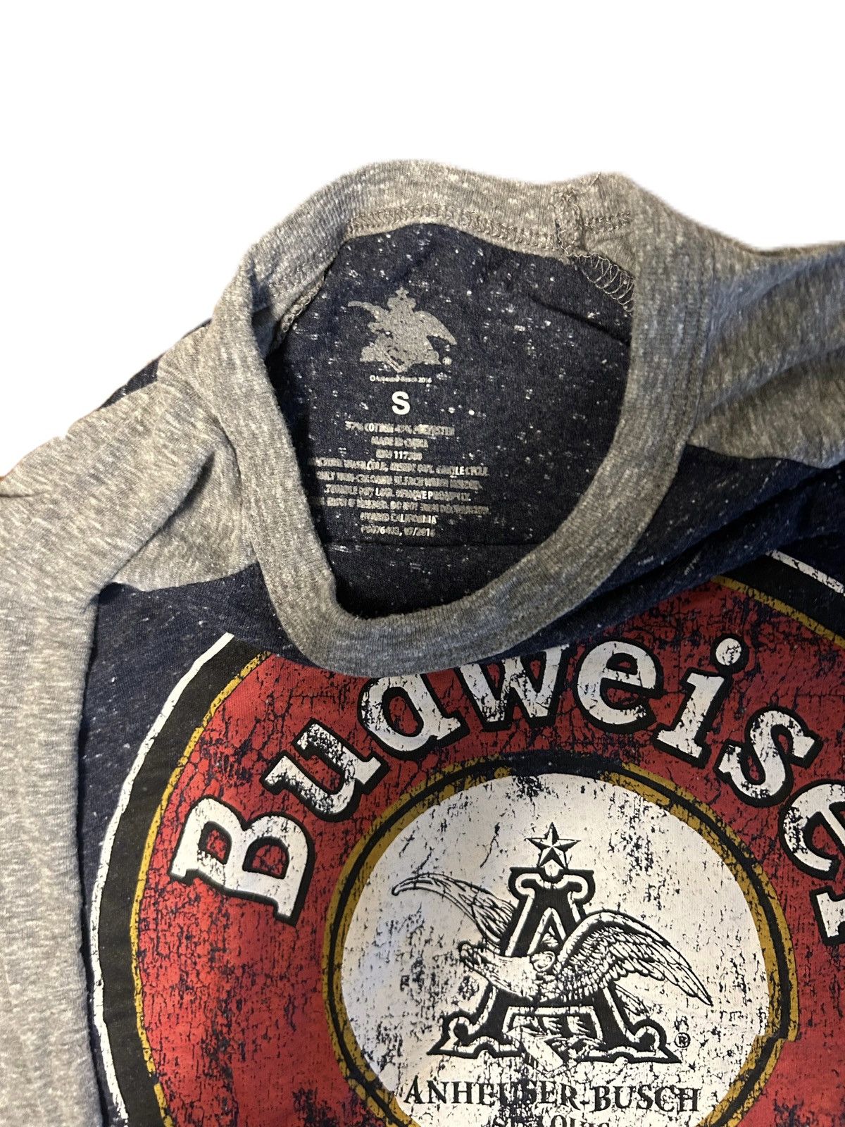 Budweiser × Vintage Vintage Budweiser Baseball Shirt Size US S / EU 44-46 / 1 - 3 Thumbnail