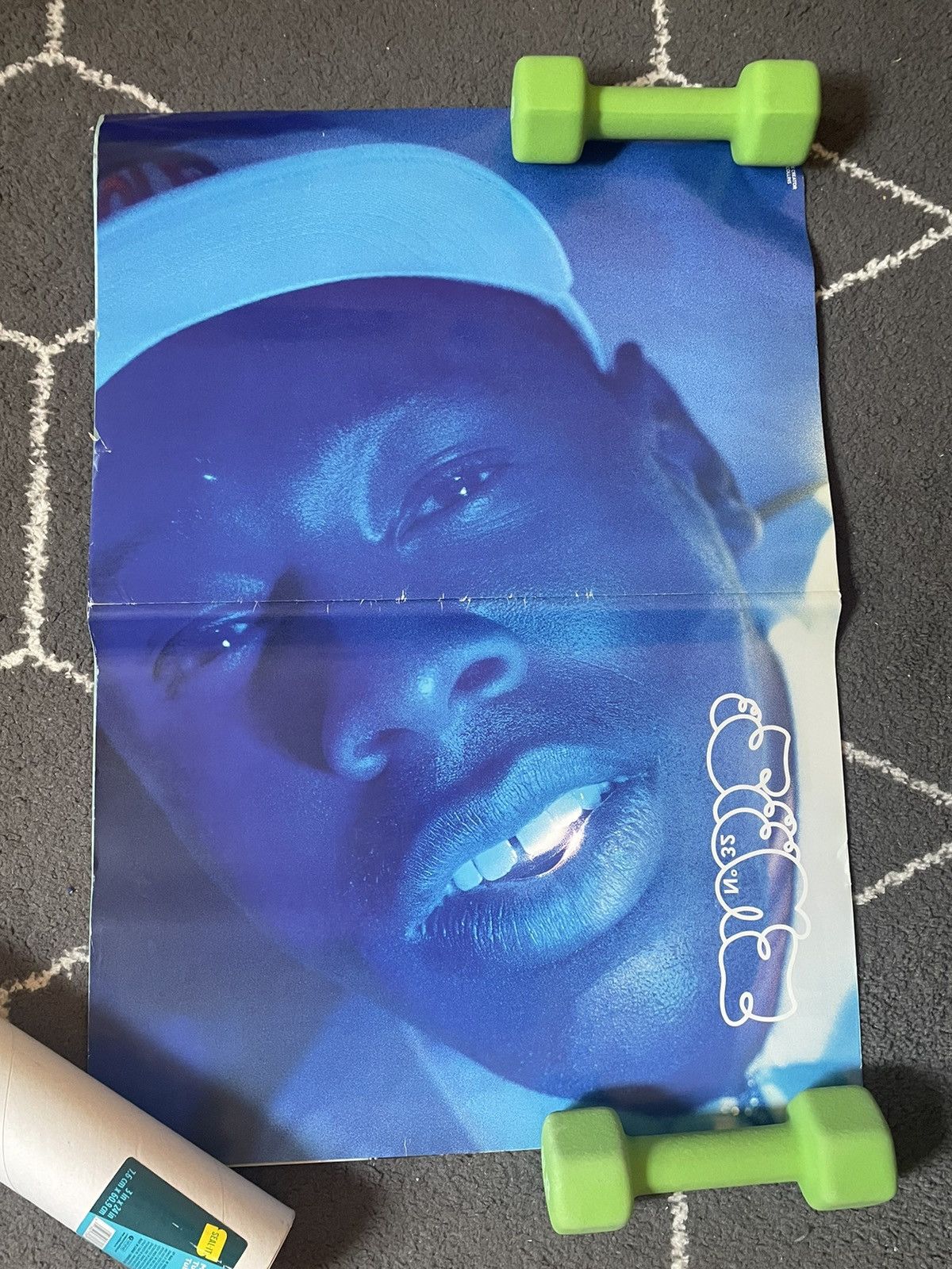 image of Sneeze Magazine Poster in Blue, Men's