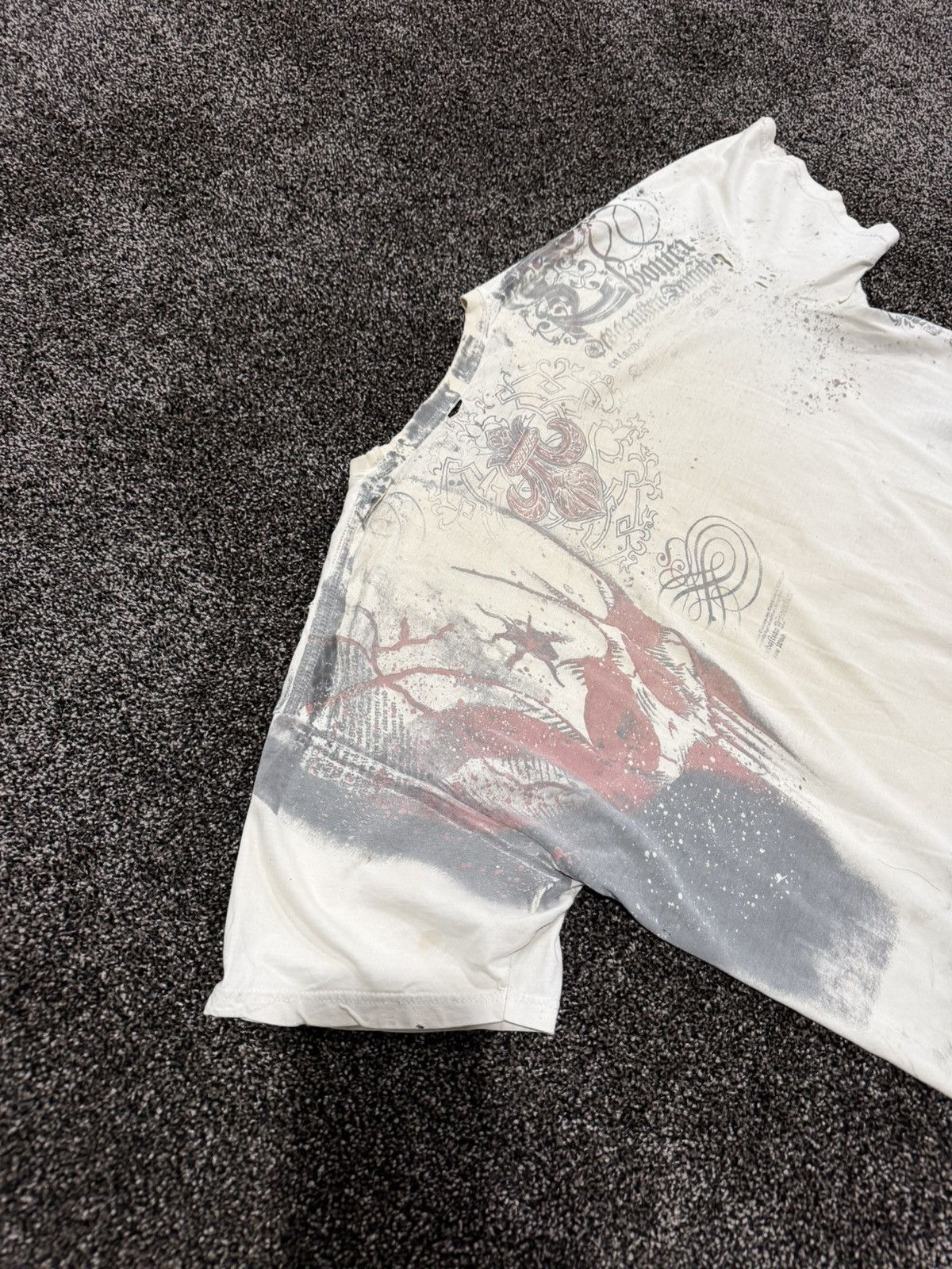 Vintage Vintage Y2K Original Trade Mark Grey Star Grunge T-Shirt Size US XL / EU 56 / 4 - 9 Thumbnail
