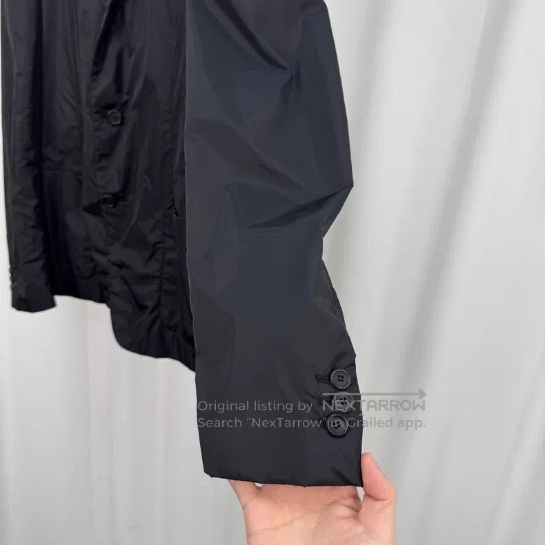 Prada Prada Black nylon sandwiched cotton suit jacket Size US M / EU 48-50 / 2 - 4 Thumbnail