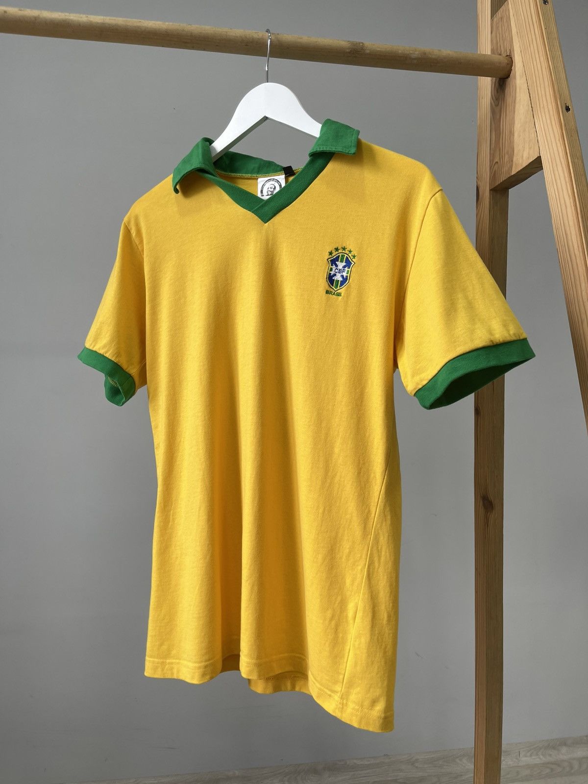 Vintage VINTAGE BRASIL RONALDO #9 FOOTBALL BLOKECORE COTTON JERSEY Size US L / EU 52-54 / 3 - 3 Thumbnail
