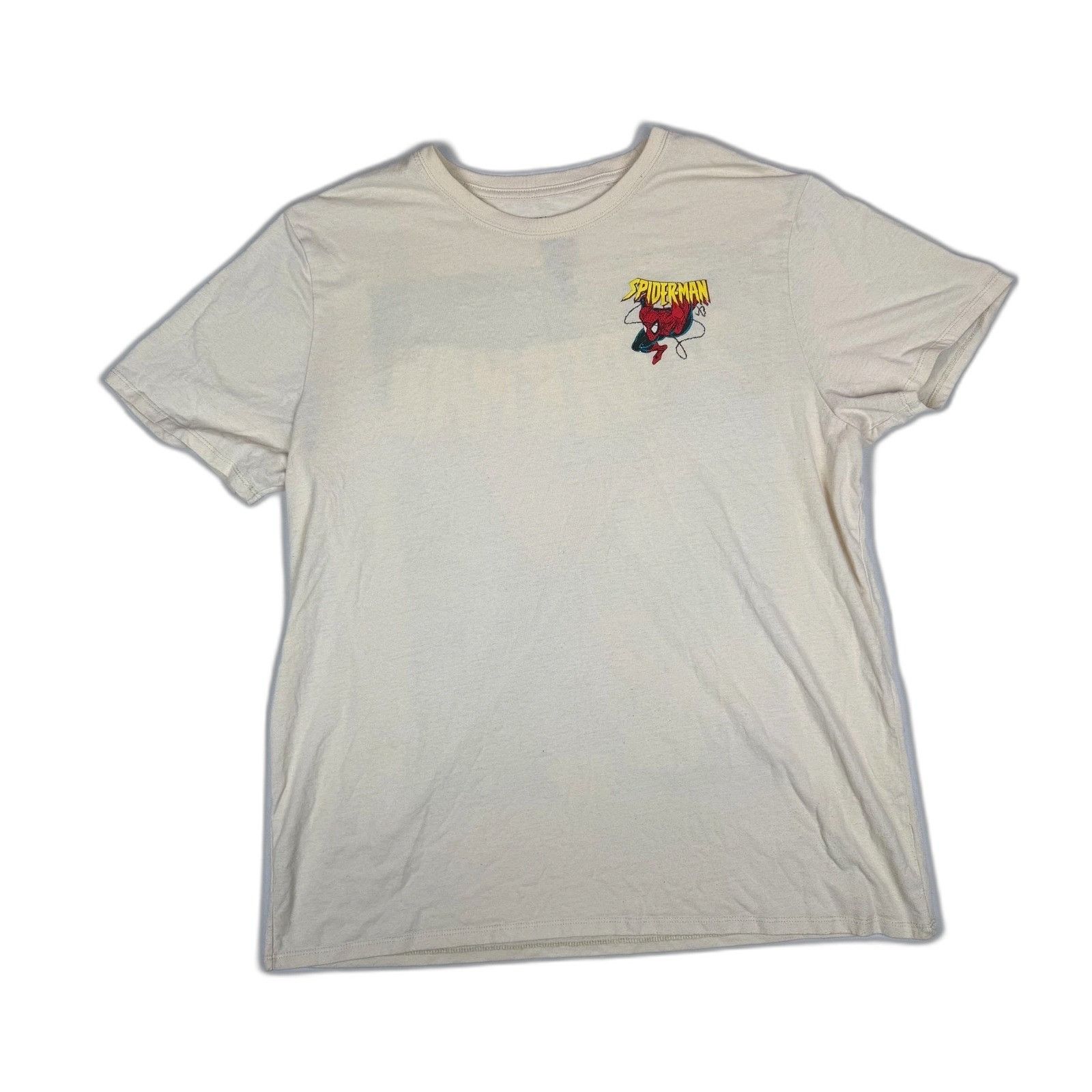 Marvel Comics Marvel x Aeropostale Spiderman T-Shirt Men's XL Beige Size US XL / EU 56 / 4 - 6 Thumbnail