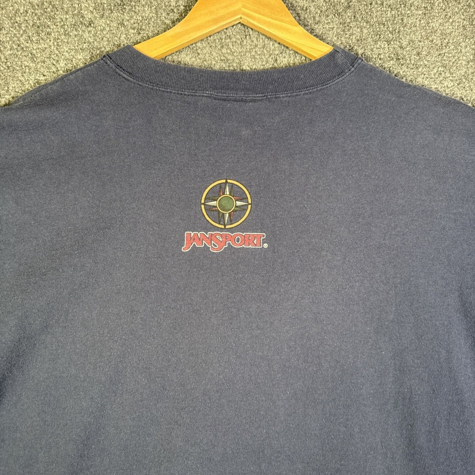 Patagonia Vintage Jansport Shirt Mens XL Navy 90s Art Mountains Hiking Size US XL / EU 56 / 4 - 6 Thumbnail