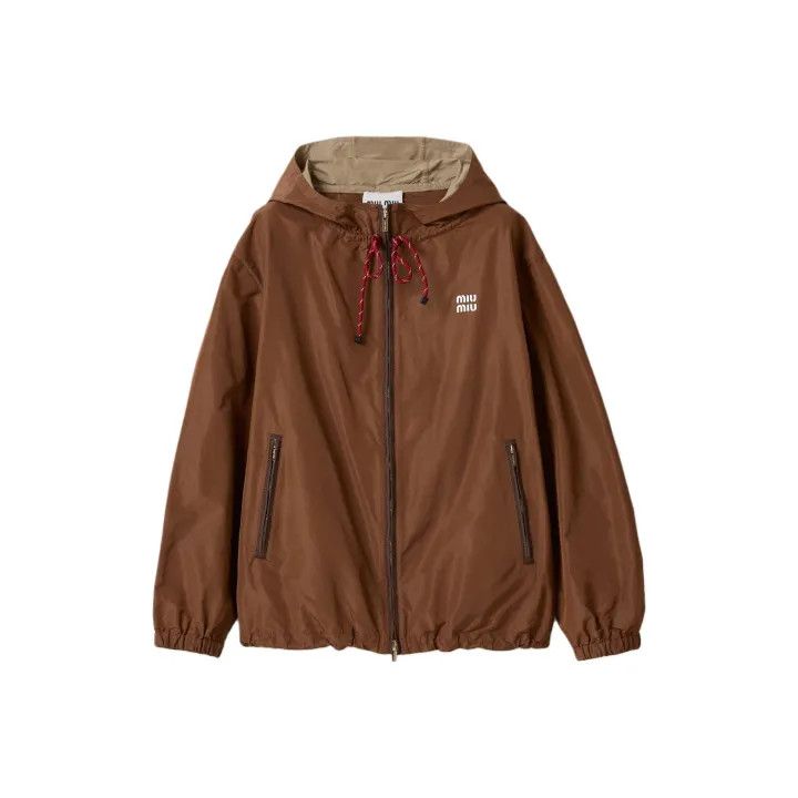 Miu Miu Miu Miu Hooded Jacket with Elastic Cuffs 0079 Size M / US 6-8 / IT 42-44 - 1 Thumbnail