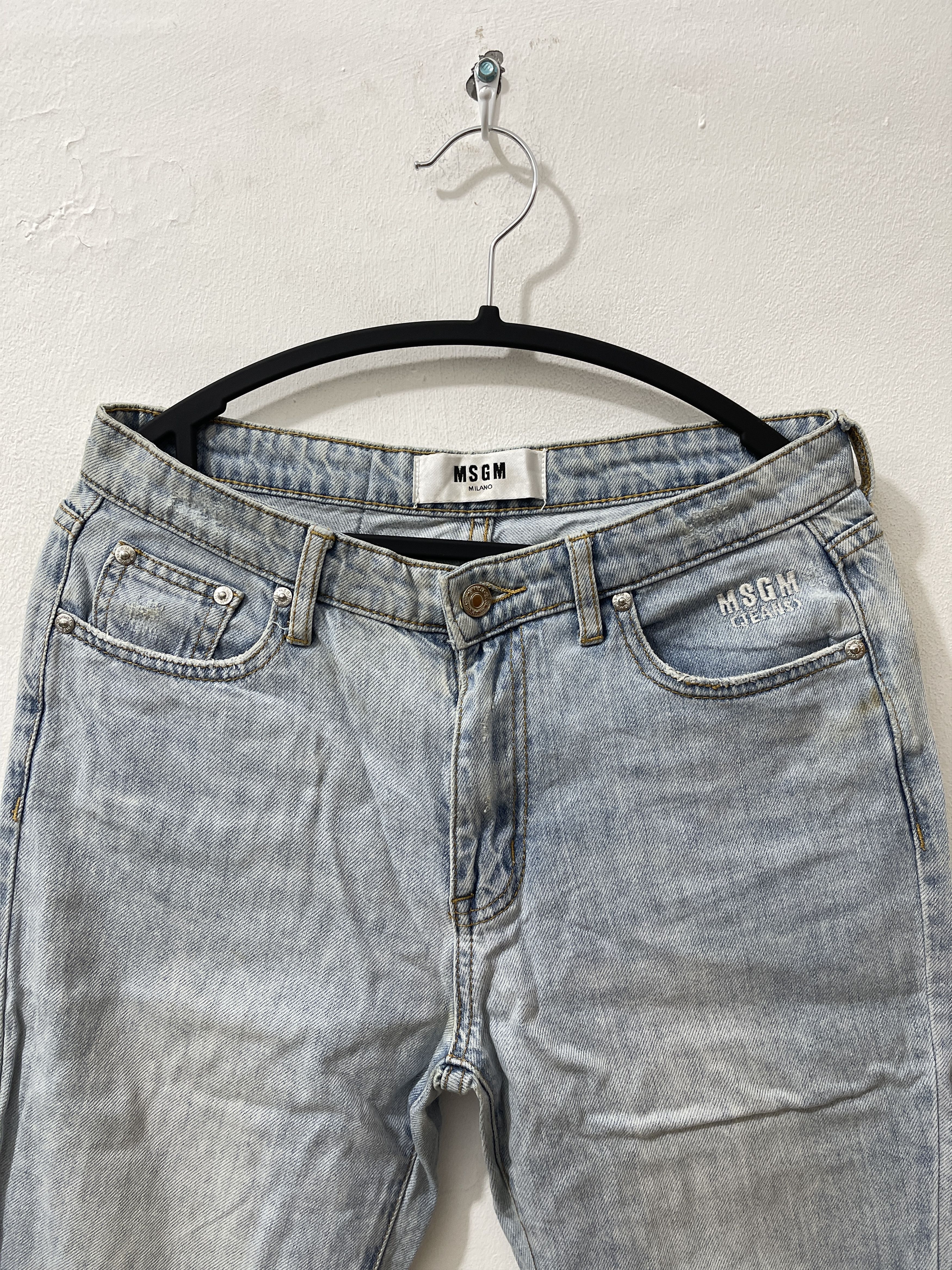 MSGM MSGM Milano Distressed Ripped Jeans Size US 29 - 4 Thumbnail
