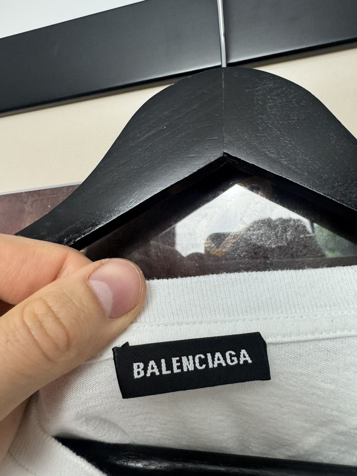 Balenciaga SS19 Balenciaga Lipstick Hand Print Logo Tee Boxy Designer Size US XL / EU 56 / 4 - 3 Thumbnail