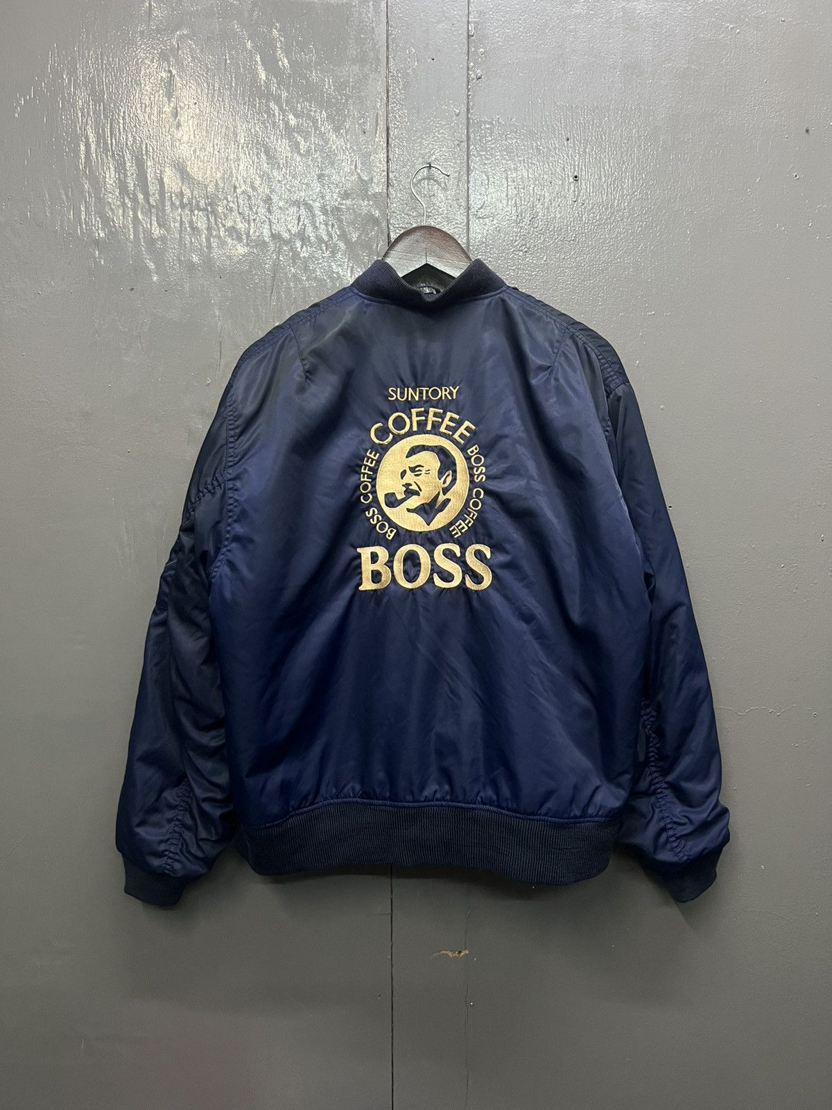 Vintage Vintage Suntory Boss Coffee Bomber Jacket Size US L / EU 52-54 / 3 - 1 Thumbnail