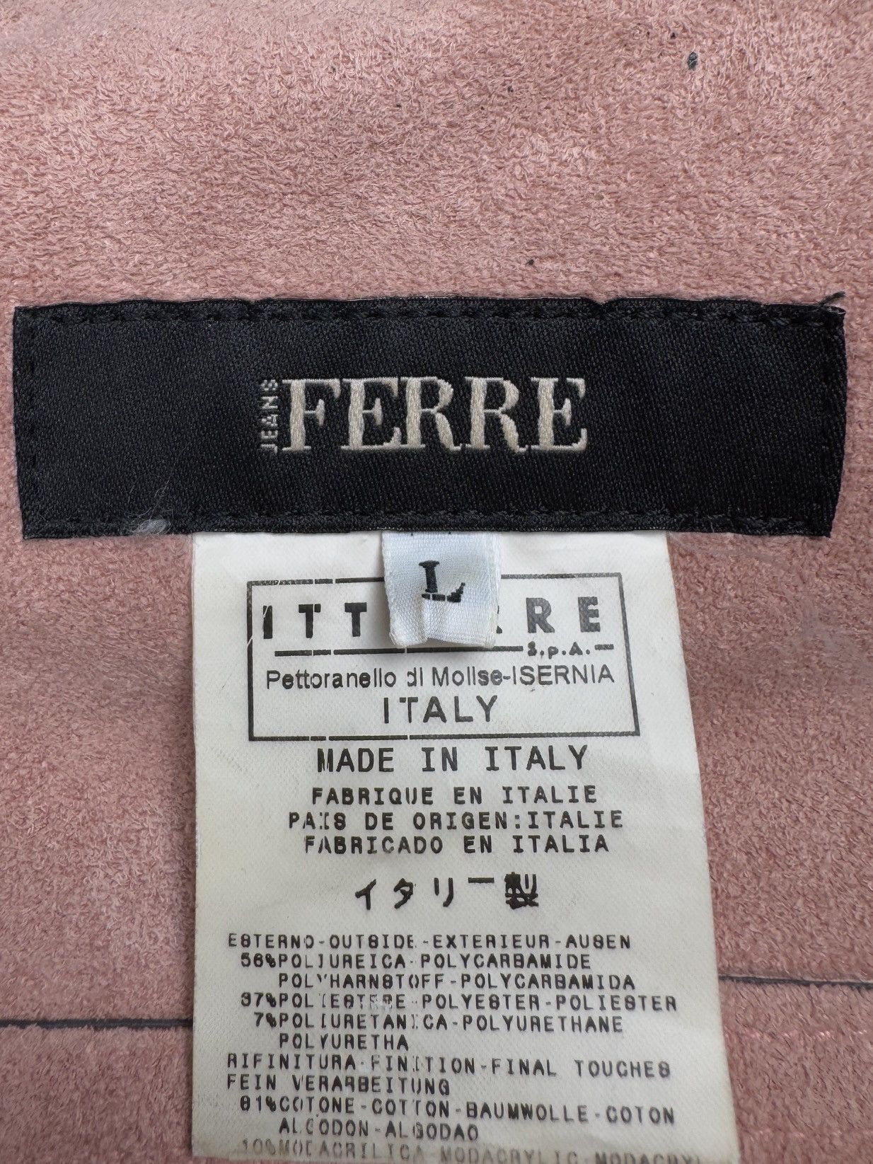 Ferre GF Ferre Jeans black faux leather bomber jacket size L Size US L / EU 52-54 / 3 - 12 Thumbnail