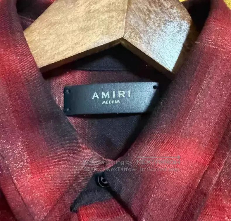 Amiri Amiri Red and Black Plaid Shirt Size US M / EU 48-50 / 2 - 3 Thumbnail