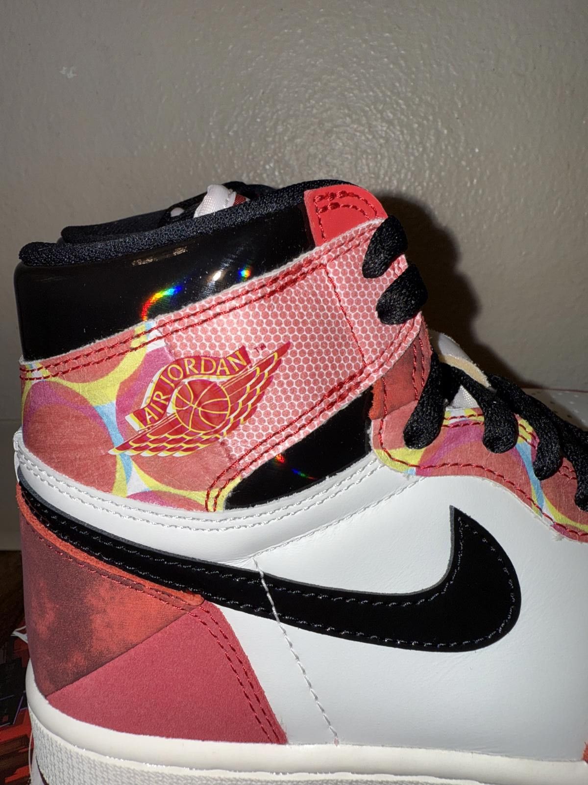 Nike Jordan 1 Retro High OG Spider-Man Across The Spider-Verse (Special Box) F&F Size US 5.5 / EU 38 - 5 Thumbnail